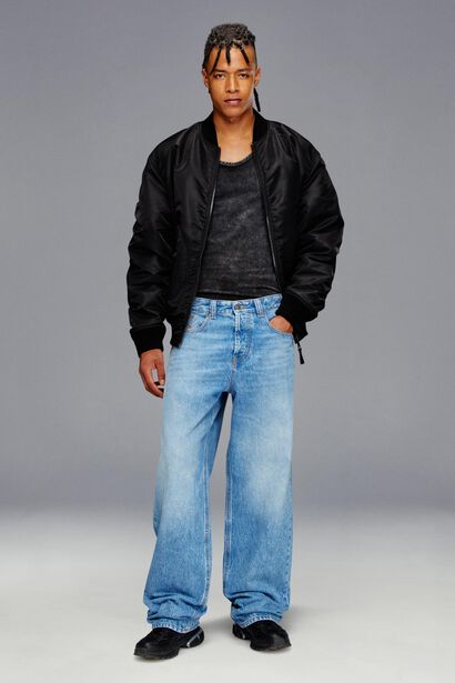 Relaxed denim for him