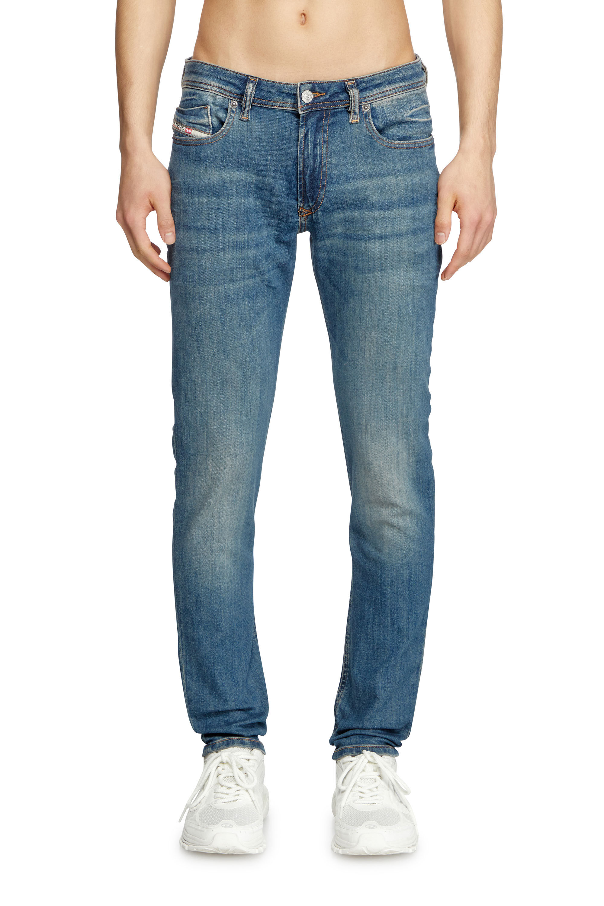 Diesel - Skinny Jeans 1979 Sleenker 0BMBT Homme, Bleu moyen - Image 3