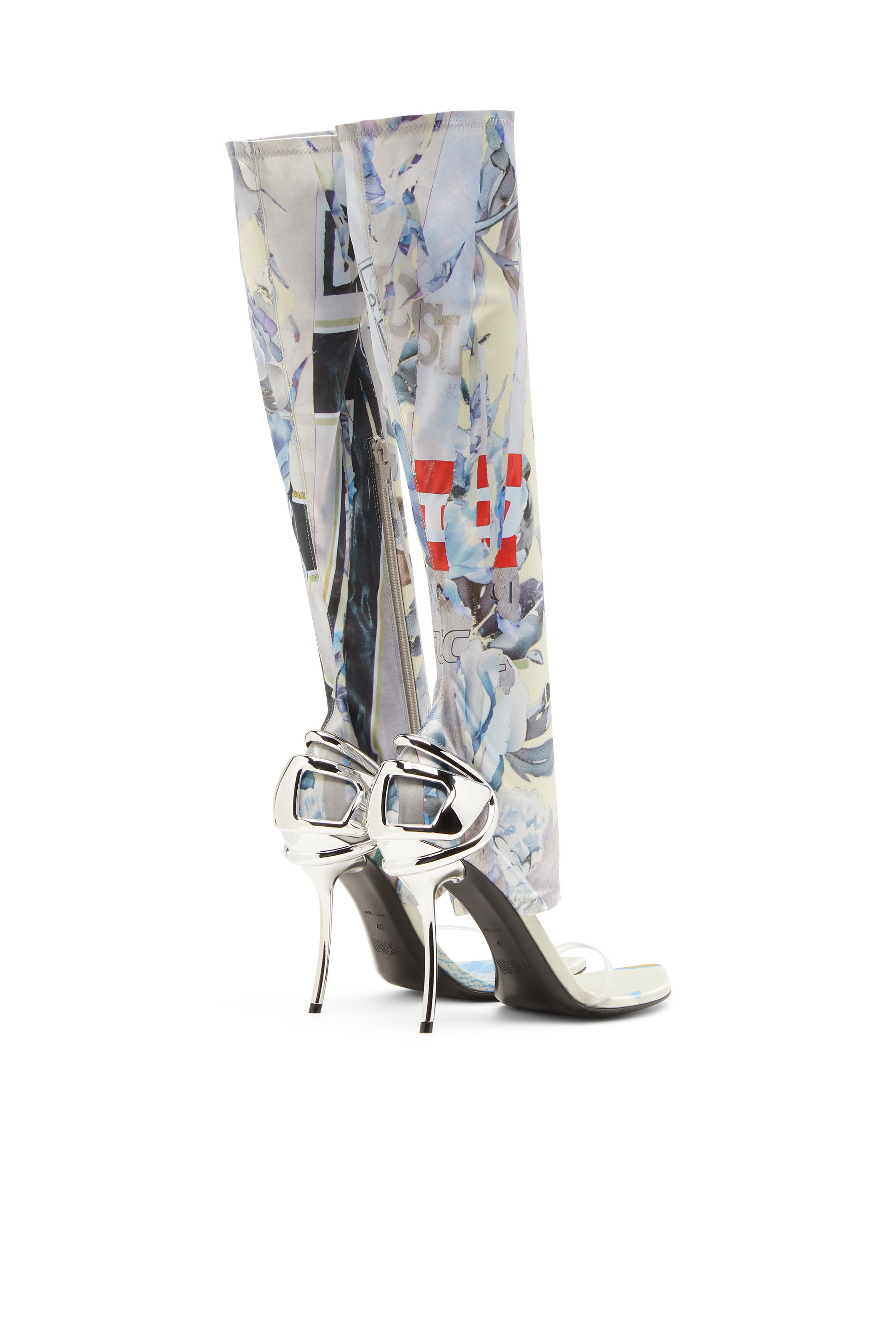 Diesel - D-TEN&HALF SDL KB, Sandales hybrides avec imprimé graphique Femme in Polychrome - 3