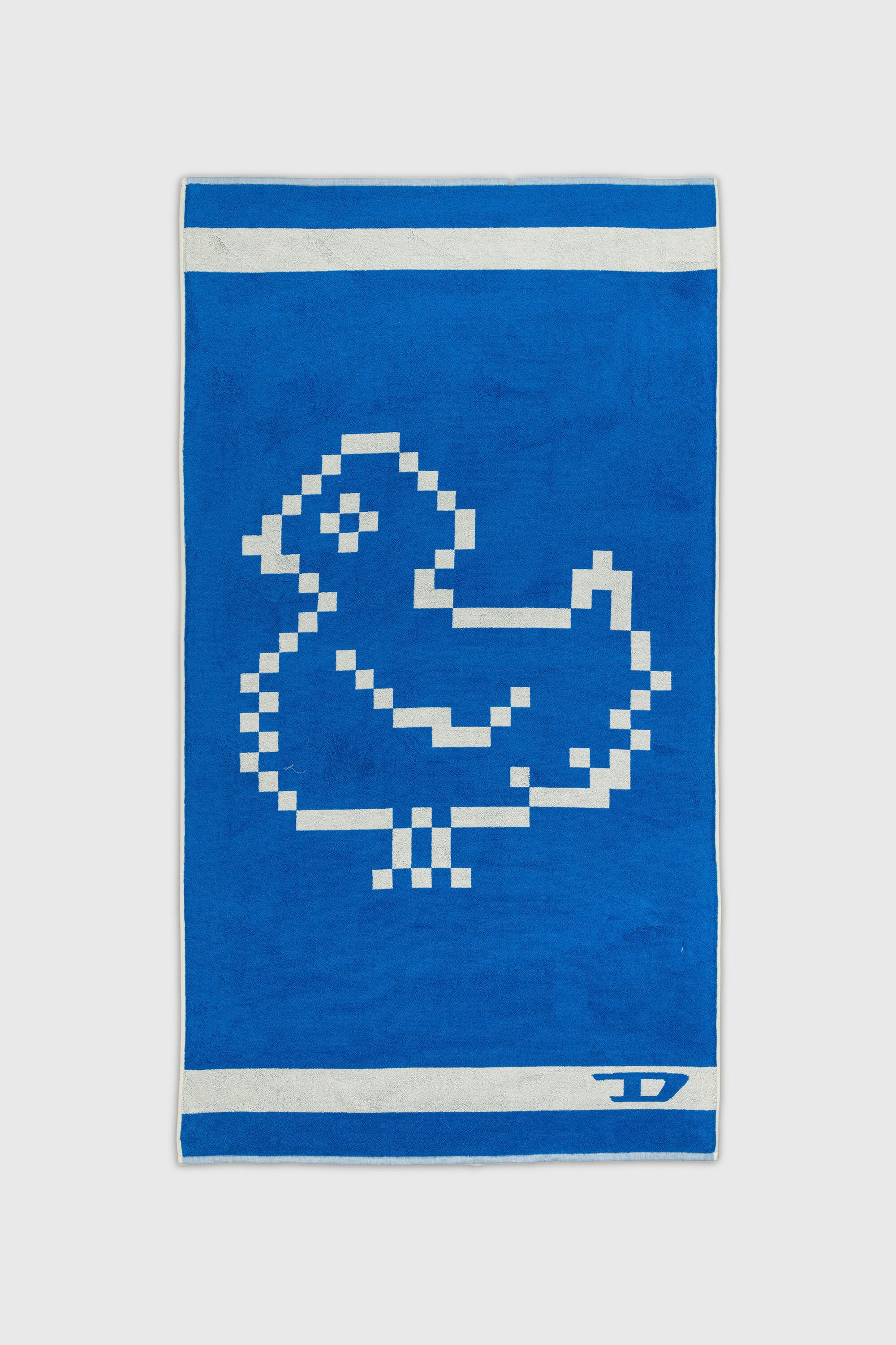Diesel - 1018134  PIXEL TOYS 1 GREY/BLUE TOWEL, Serviette &eacute;ponge 100x180 cm Mixte in Bleu - 1