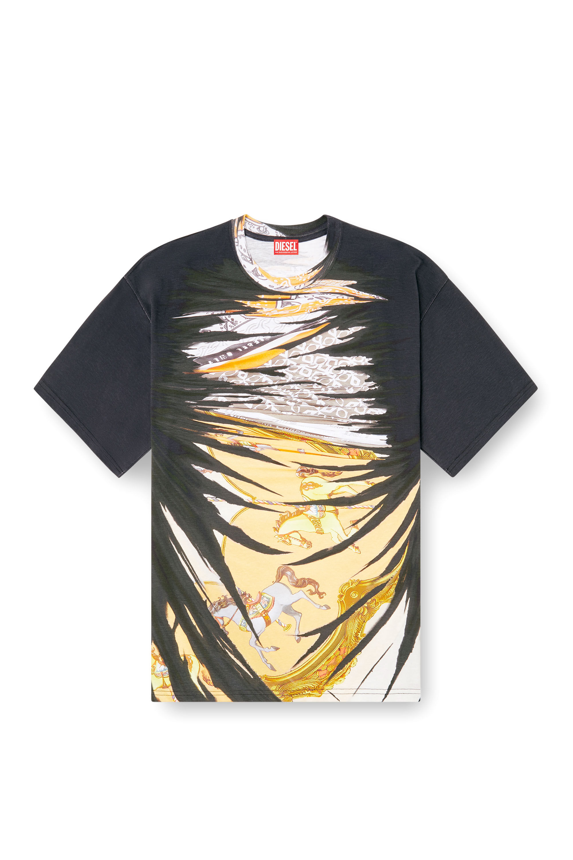 Diesel - T-BOXT-R25, T-shirt avec imprimé bandana royal Homme in Polychrome - 2