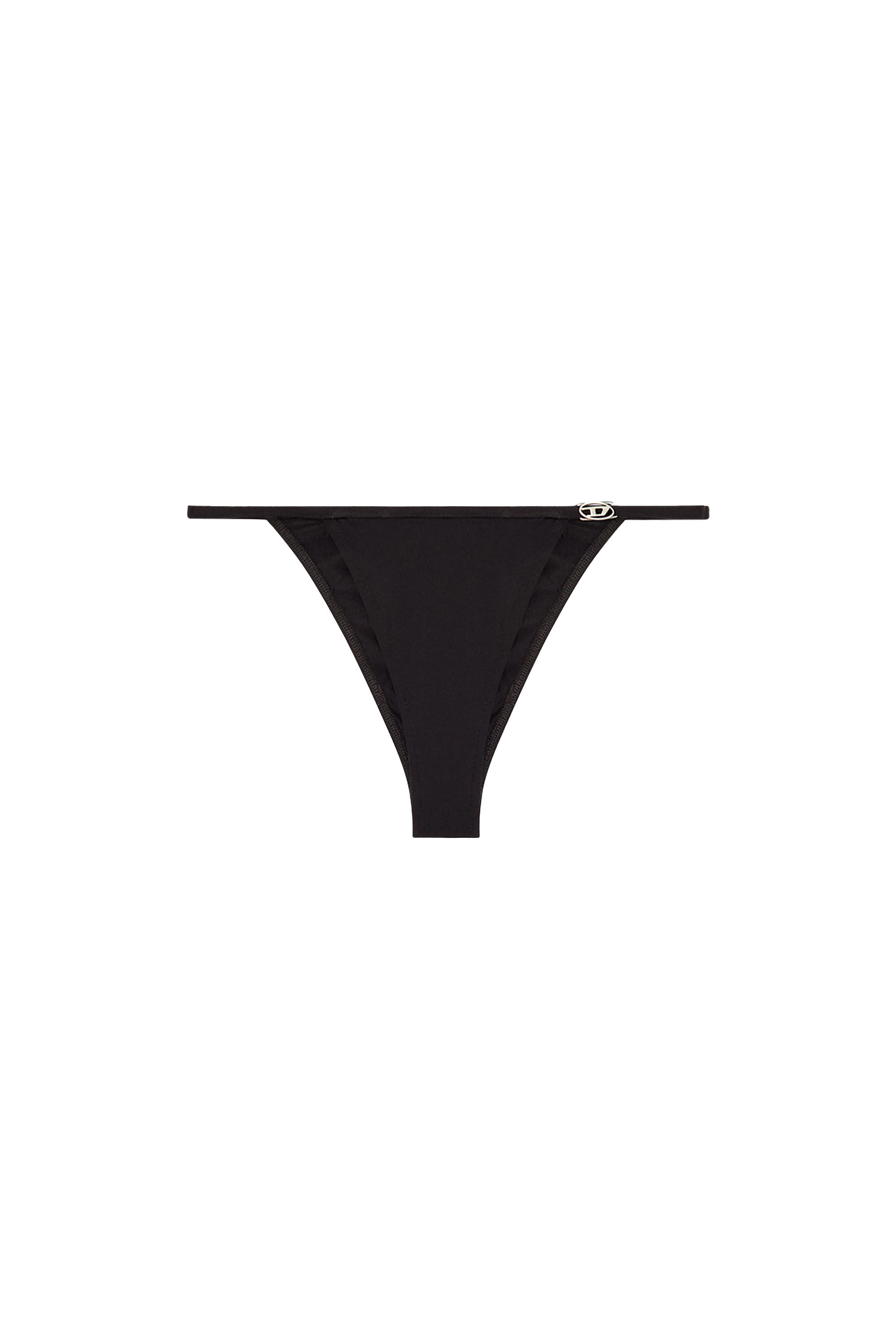 Diesel - EBBI-DNM, Culotte échancrée avec détail Oval D Femme in Noir - 2
