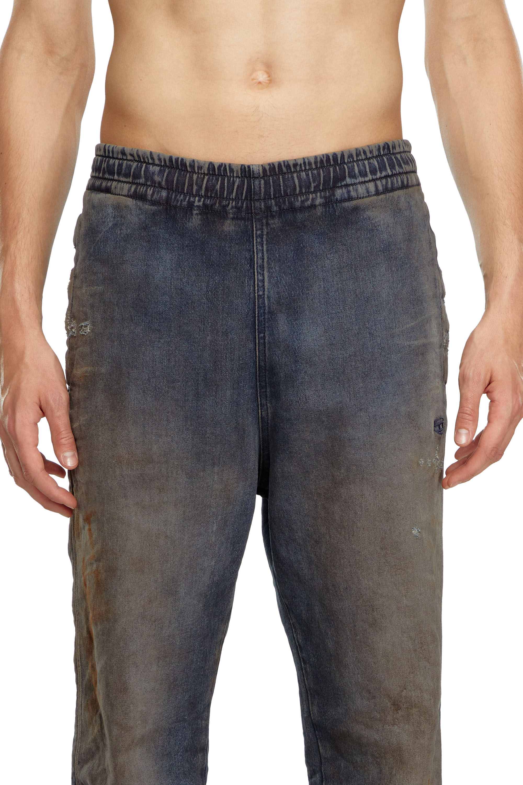 Diesel - Homme Tapered D-Lab Track Denim 068LV, Bleu Foncé - Image 5