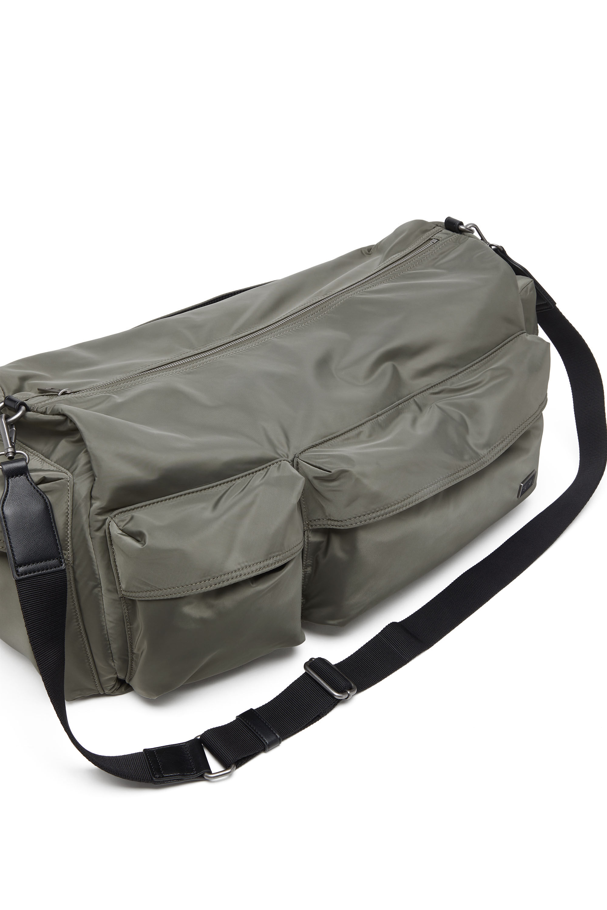 Diesel - MULTI-PKTS DUFFLE X, Multi-Pkts-Sac polochon multipoche en étoffe utilitaire Mixte in Vert - 5