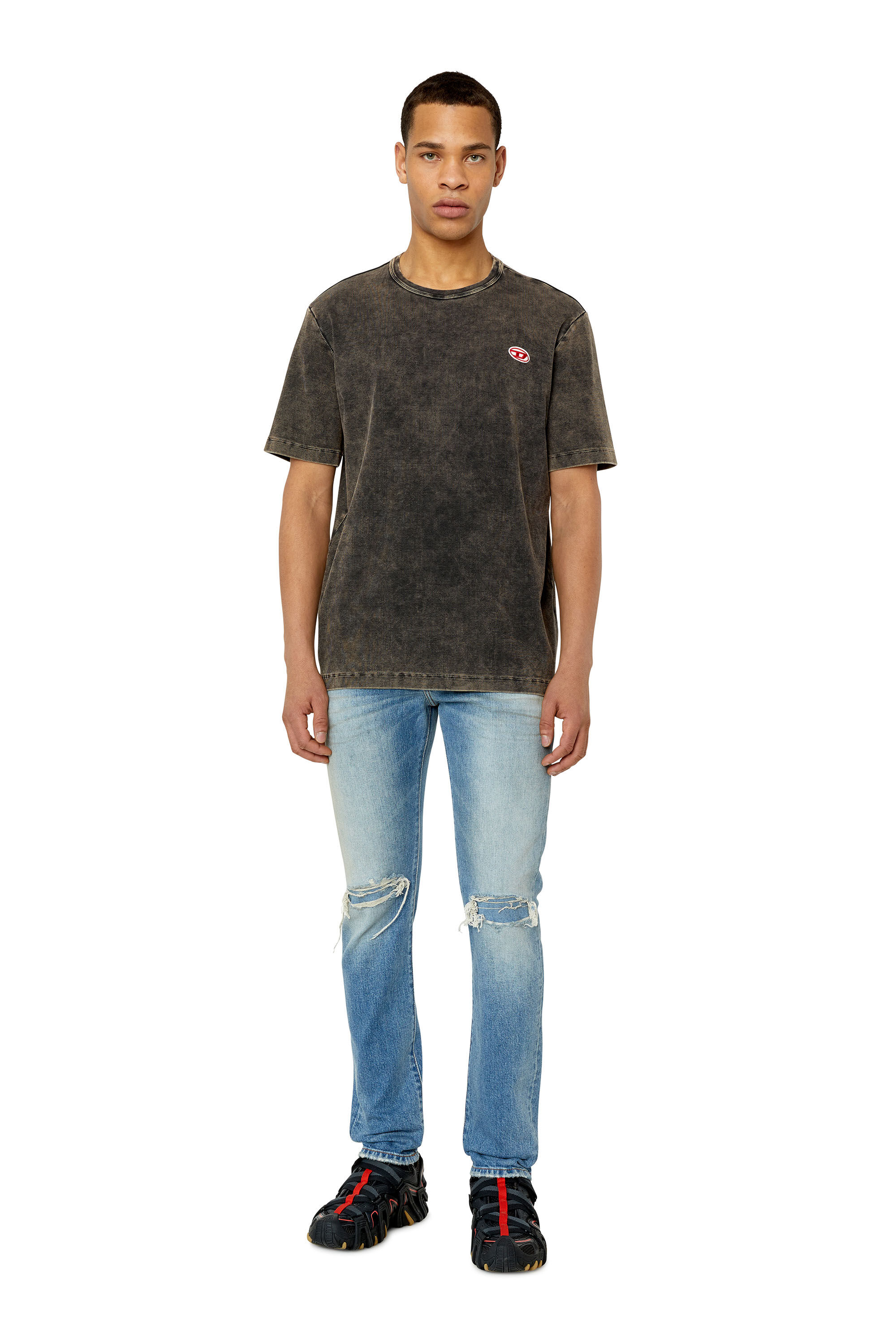 Diesel - 2019 D-Strukt 007P3 Slim Jeans, Bleu Clair - Image 1