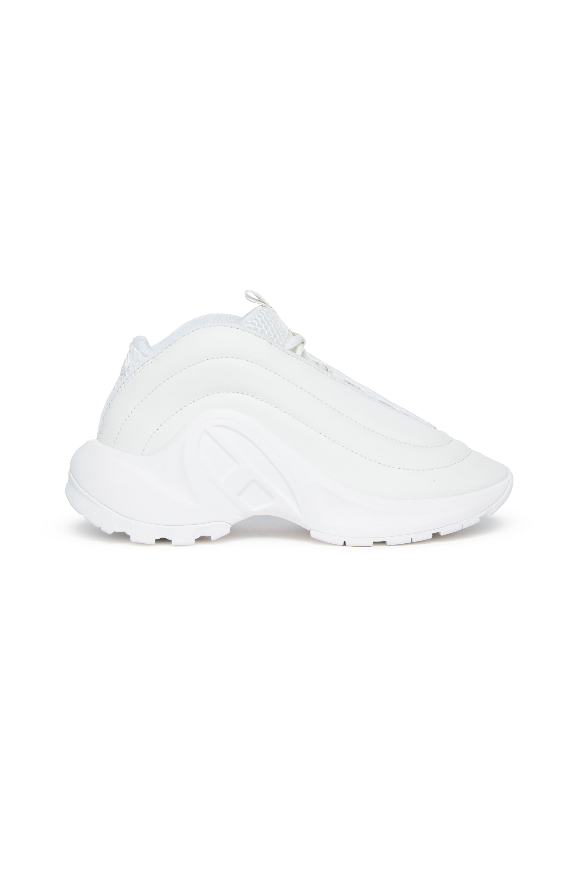 Diesel - S-D-RUNNER, Sneakers monochromes matelassées Mixte in Blanc - 1
