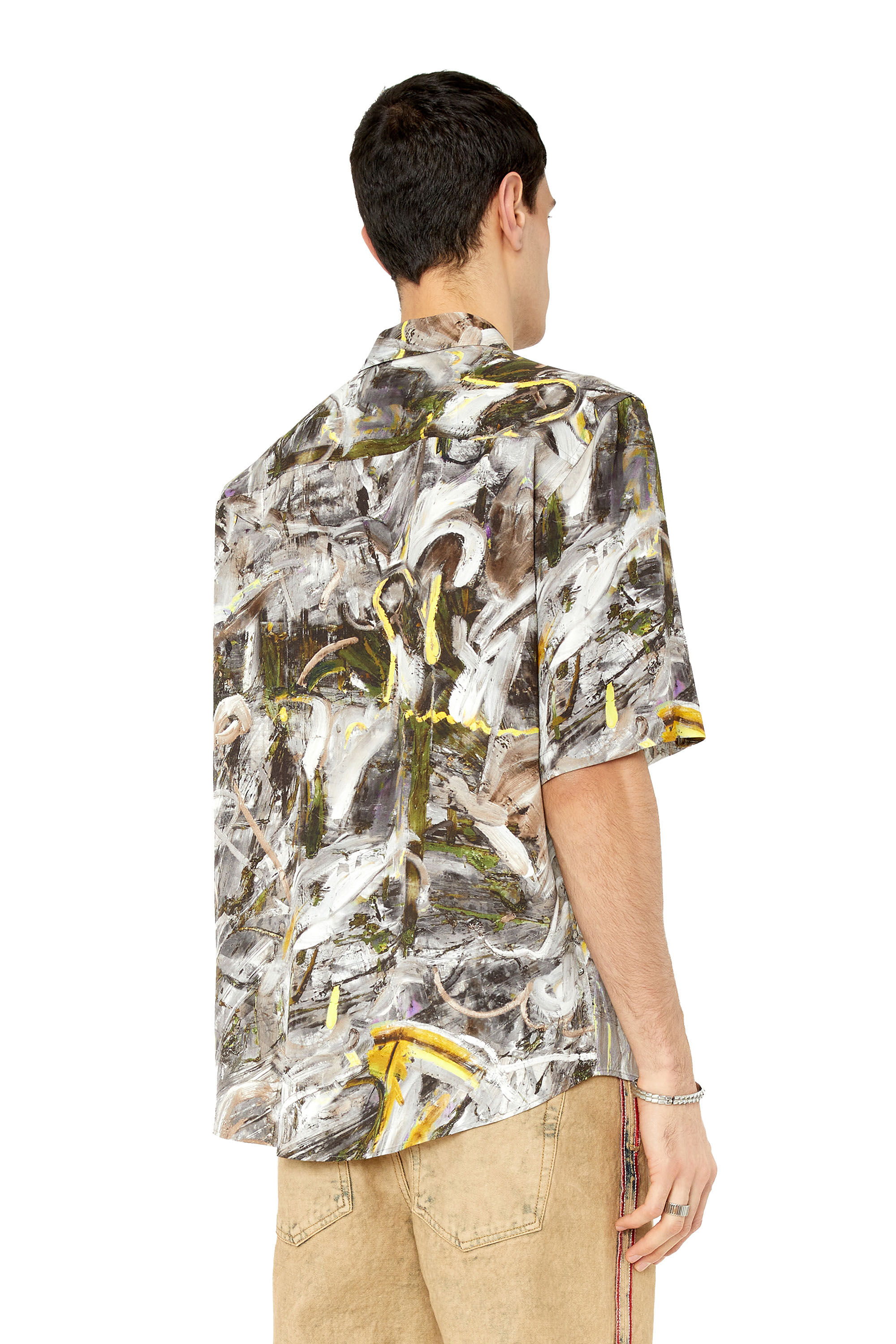 Diesel - S-UMBE-SSL-PRINT, Gris/Blanc - Image 4