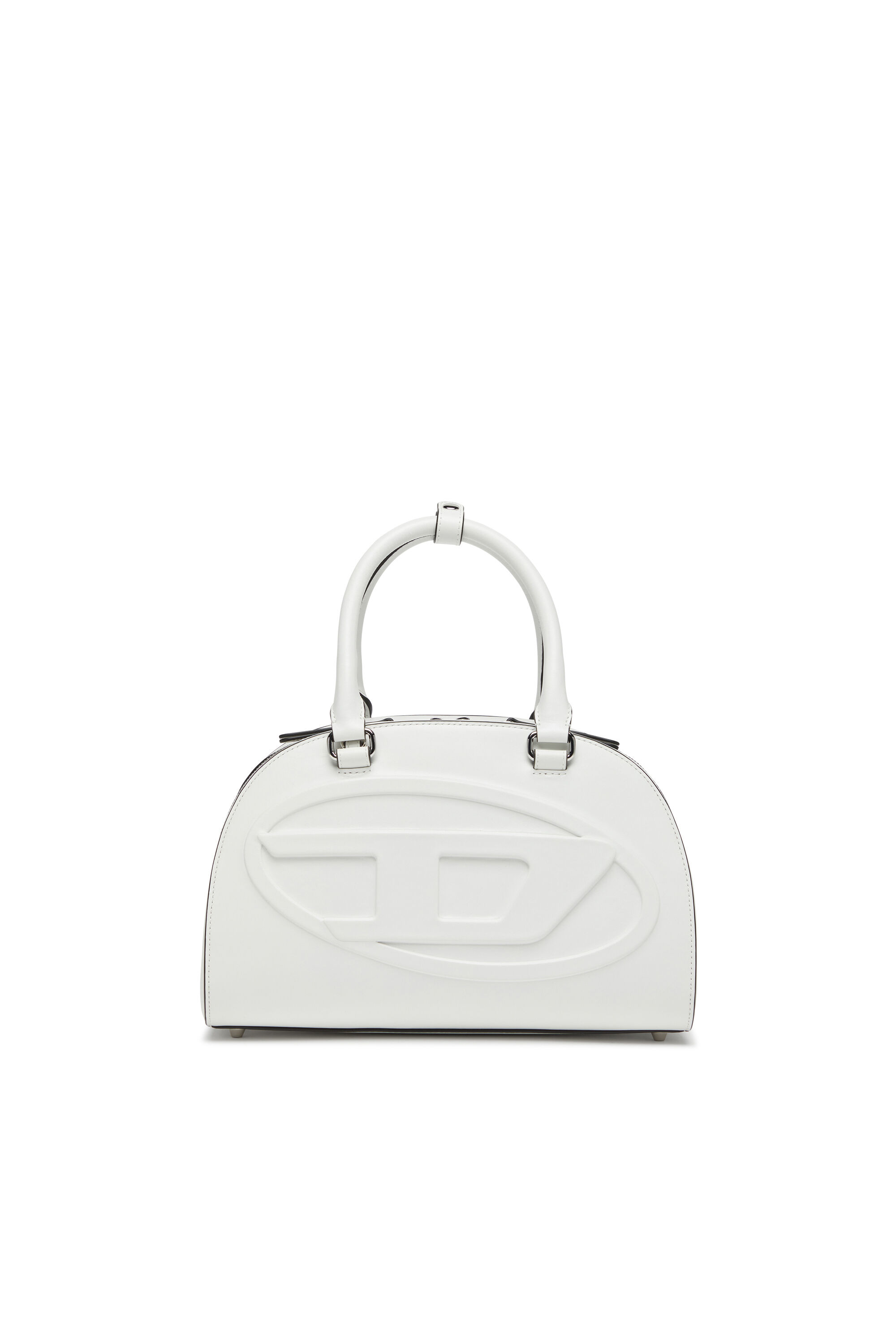 Diesel - 1DR DOME TOP HANDLE, Sac bowling en cuir Femme in Blanc - 1