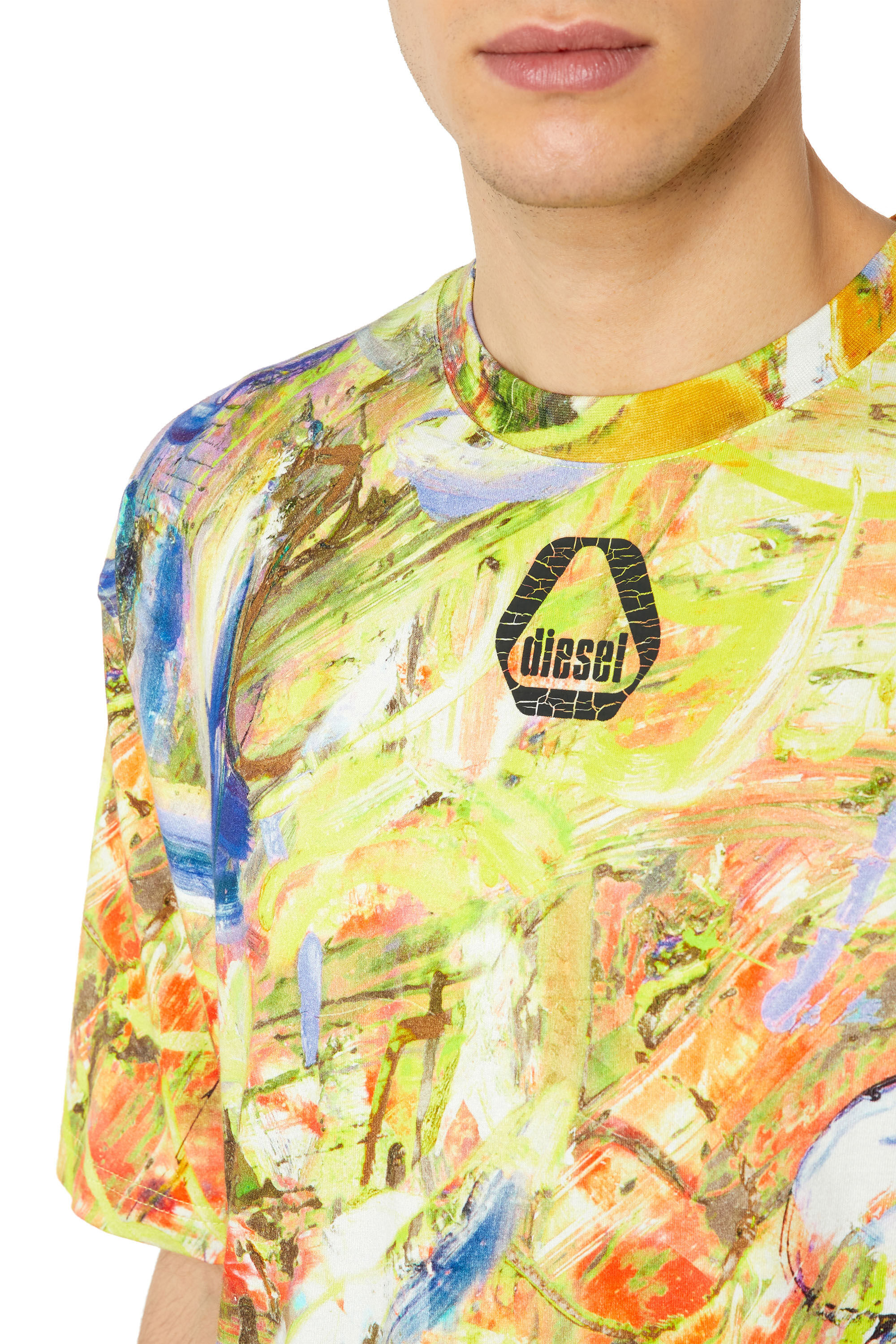 Diesel - T-WASH-G8, Blanc/Jaune - Image 5