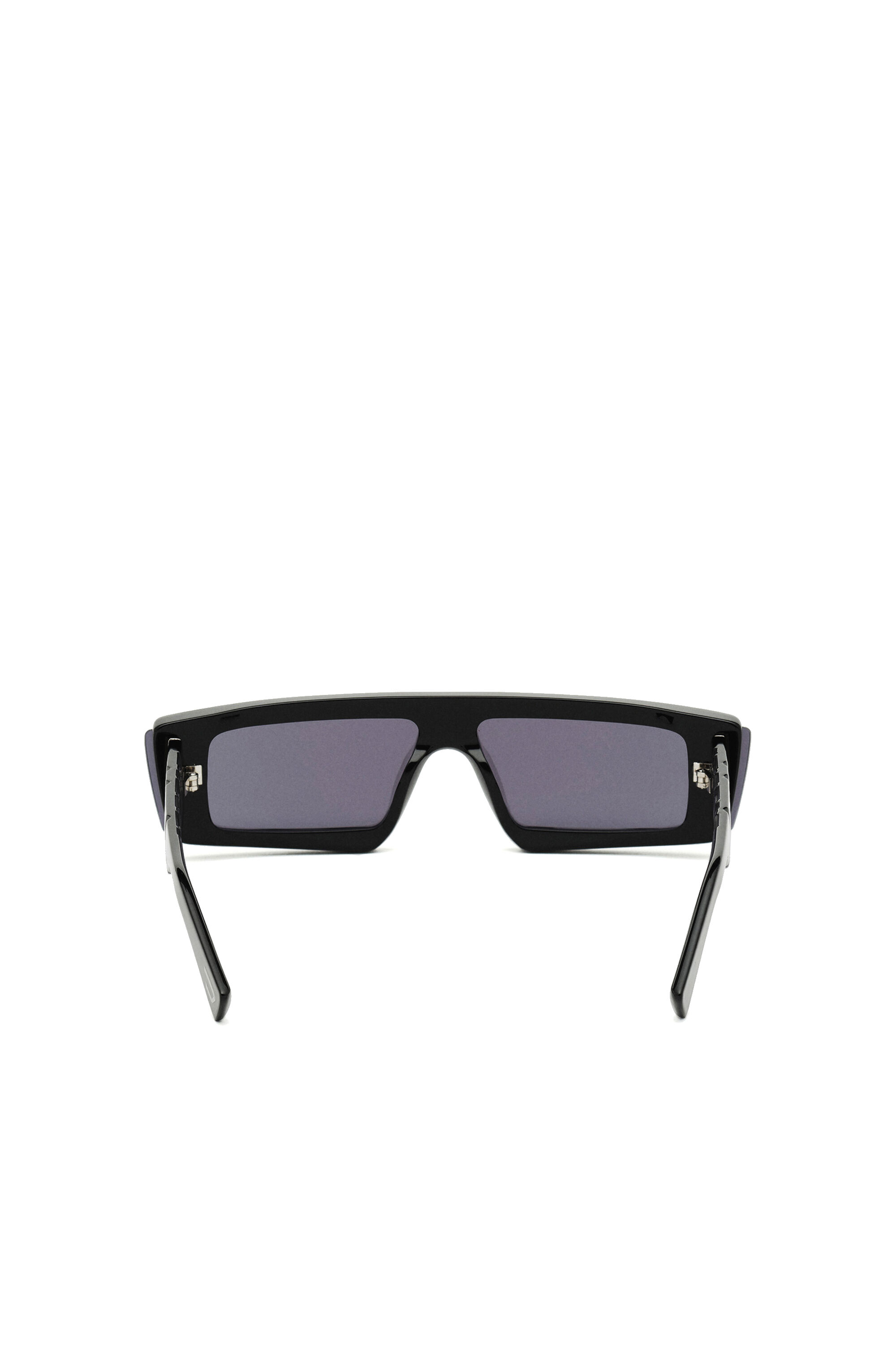 Diesel - DL0318, Masque en acétate avec lentilles miroirs Homme in Noir - 3