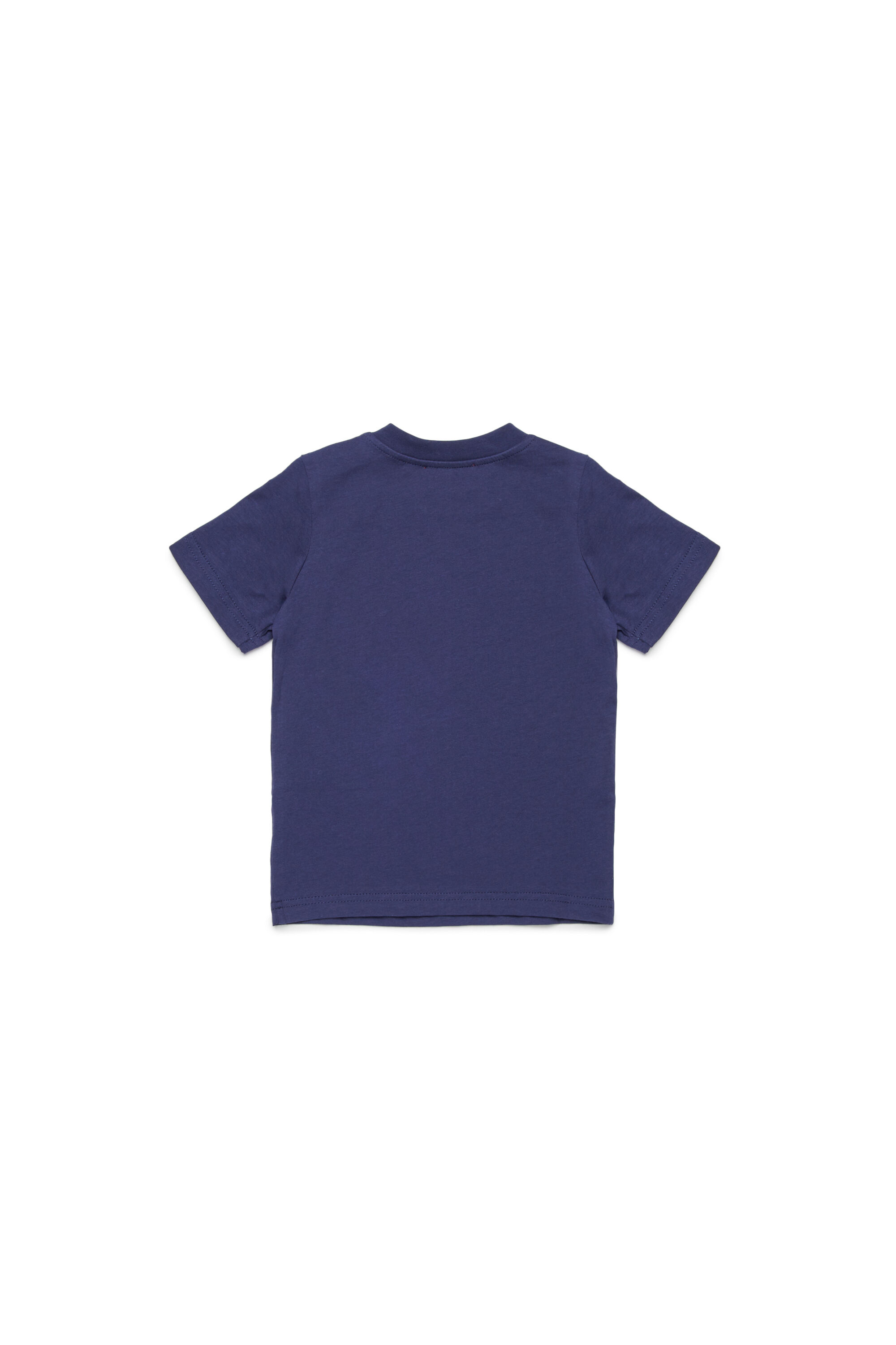 Diesel - TBOXTN14B, T-shirt avec logo Oval D effet vieilli Mixte in Bleu - 2