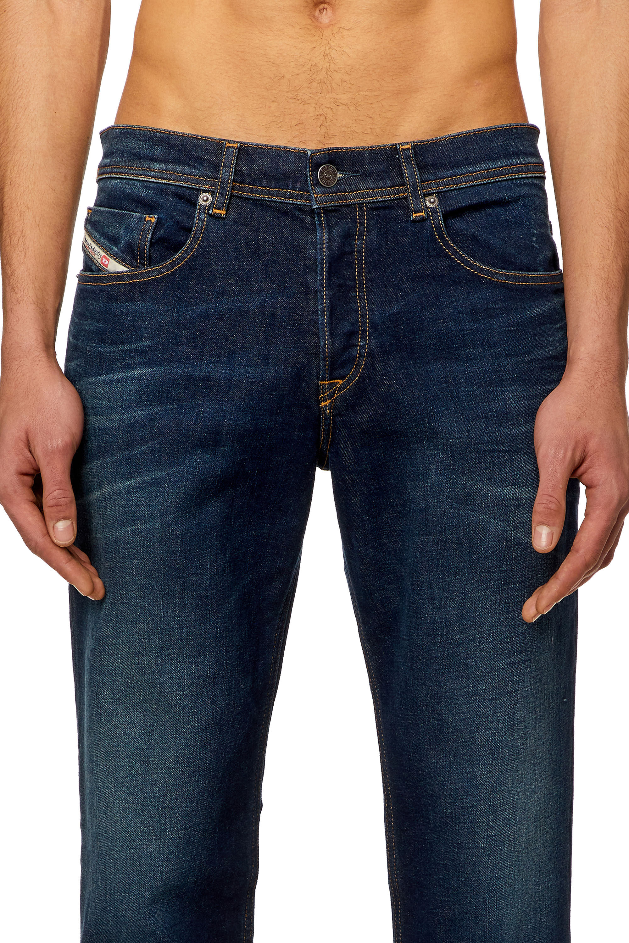 Diesel - Man Tapered Jeans 2023 D-Finitive 09H38, Dark Blue - Image 5