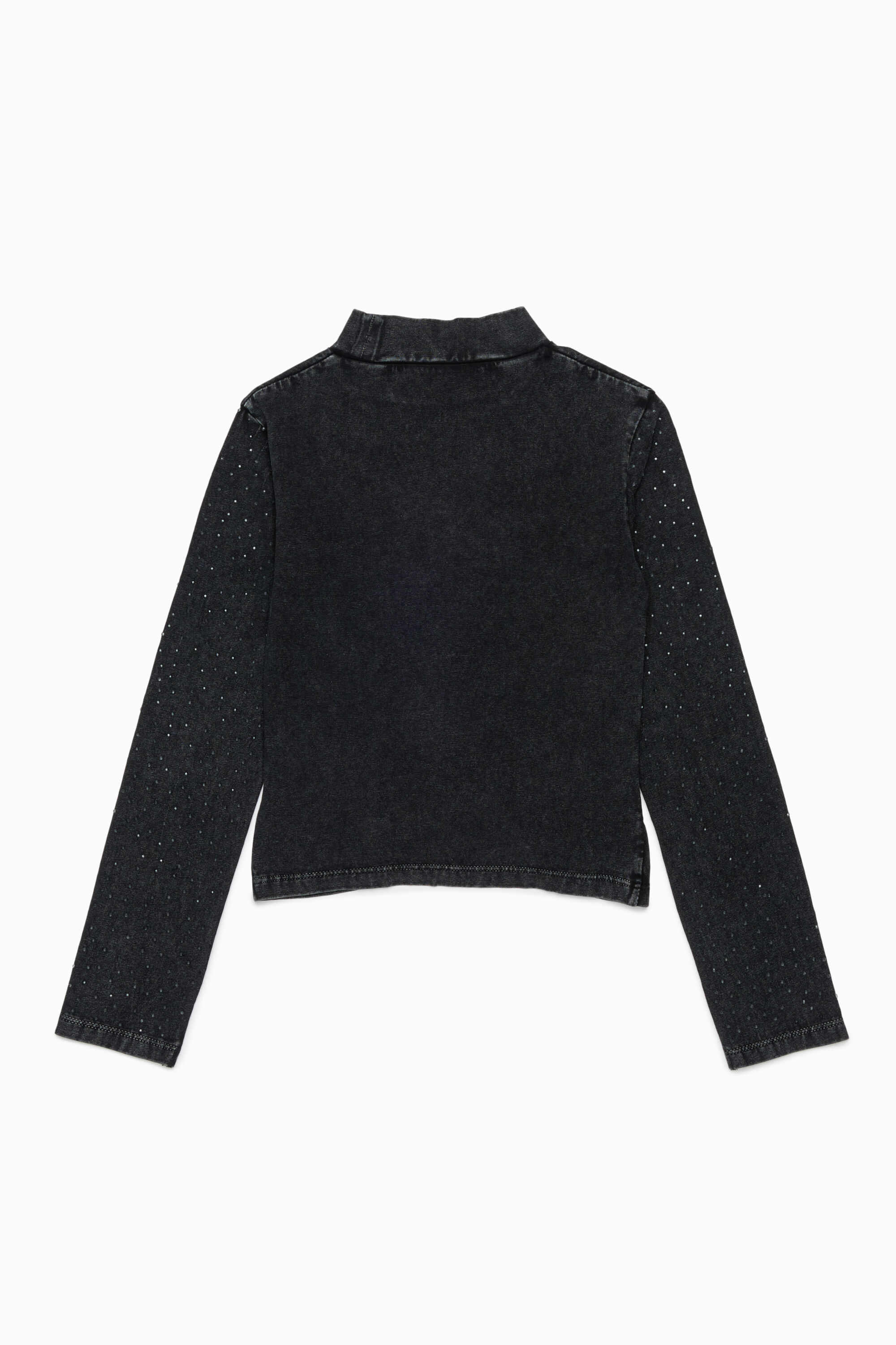Diesel - TKNOT, Top &agrave; ourlet twist avec strass Femme in Noir - 2