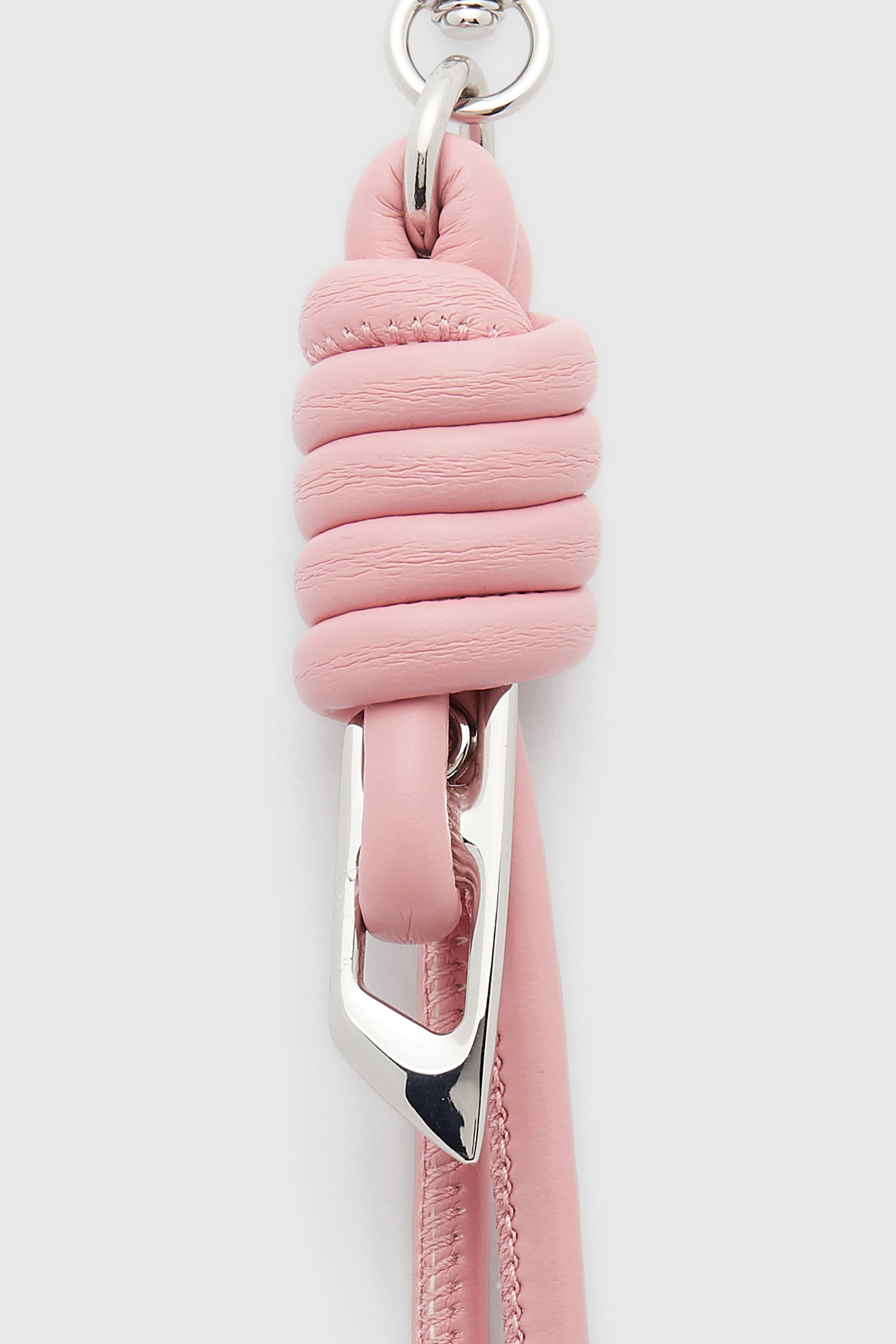 Diesel - ROPE I, Breloque &agrave; brides nou&eacute;es en m&eacute;tal et PU Mixte in Rose - 3