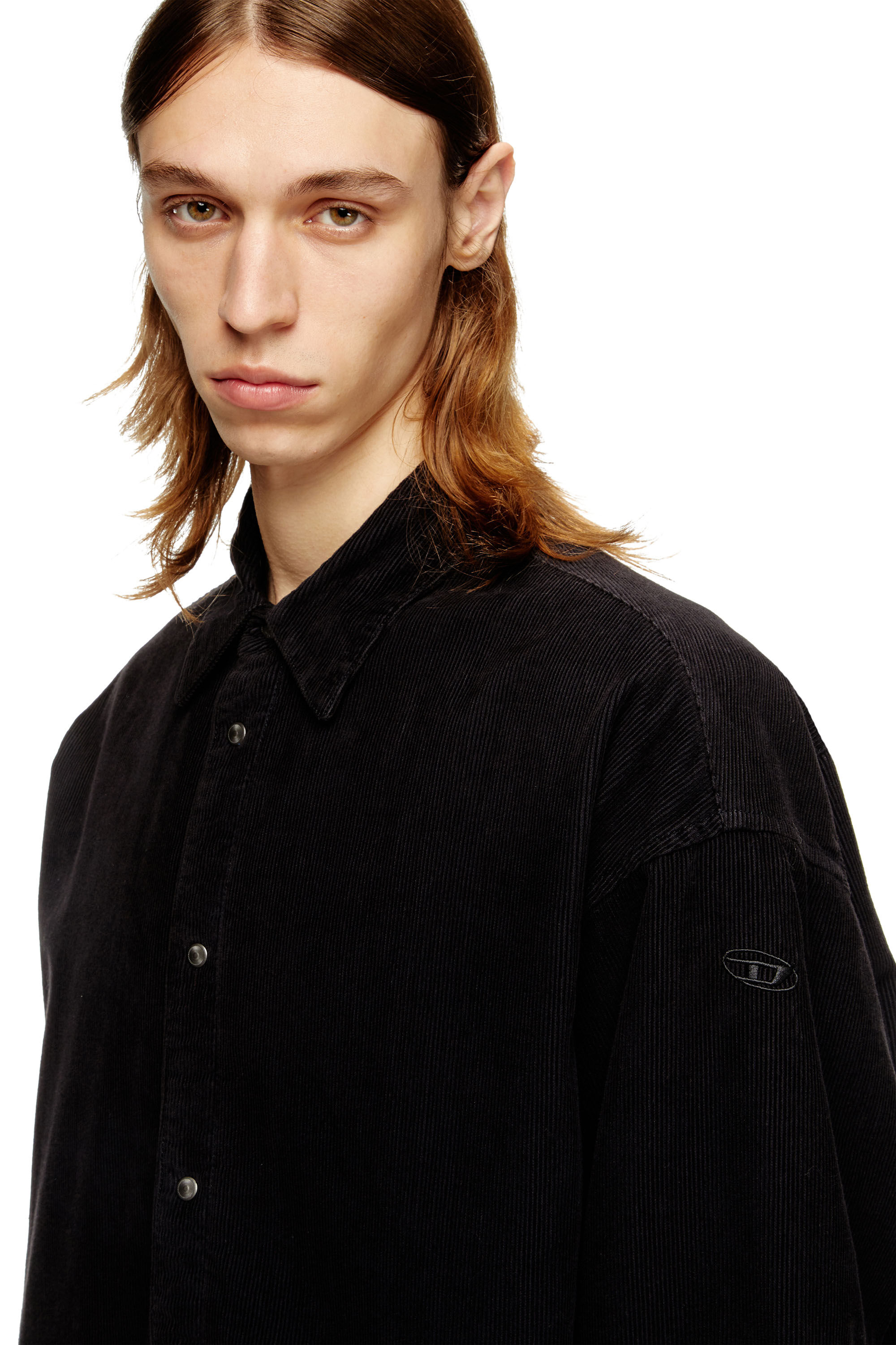 Diesel - S-BAGGY-PADD-HGBK, Chemise en coton avec broderie Oval D Homme in ToBeDefined - 5