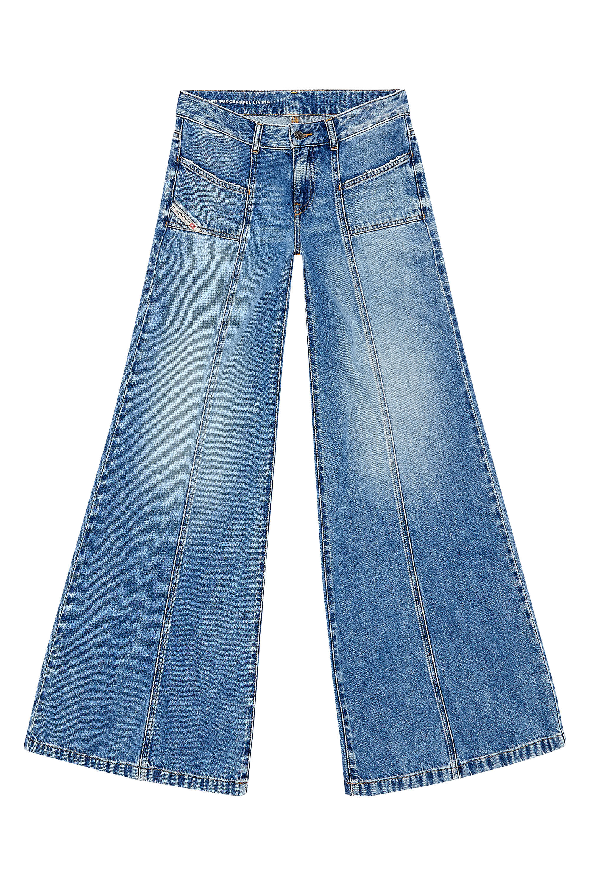 Diesel - Bootcut and Flare Jeans D-Akii 09H95, Bleu moyen - Image 2