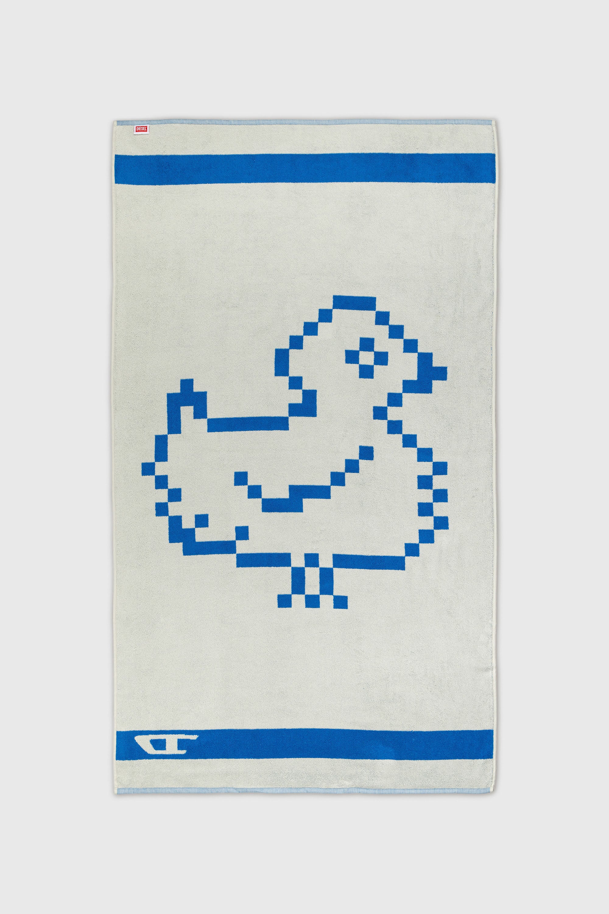 Diesel - 1018134  PIXEL TOYS 1 GREY/BLUE TOWEL, Serviette &eacute;ponge 100x180 cm Mixte in Bleu - 2