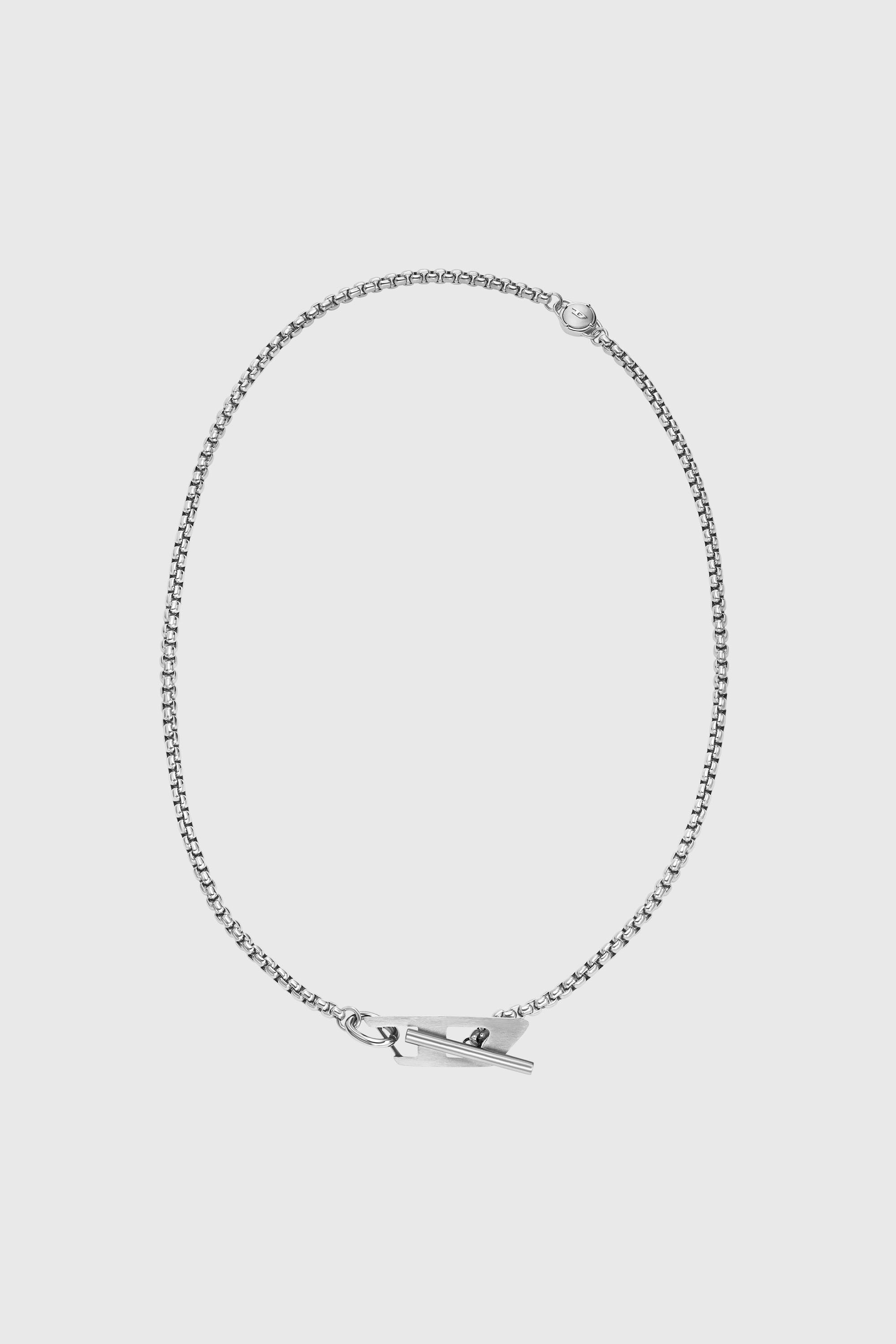 Diesel - DX1477, Collier cha&icirc;ne en acier inoxydable Mixte in Gris argent&eacute; - 1
