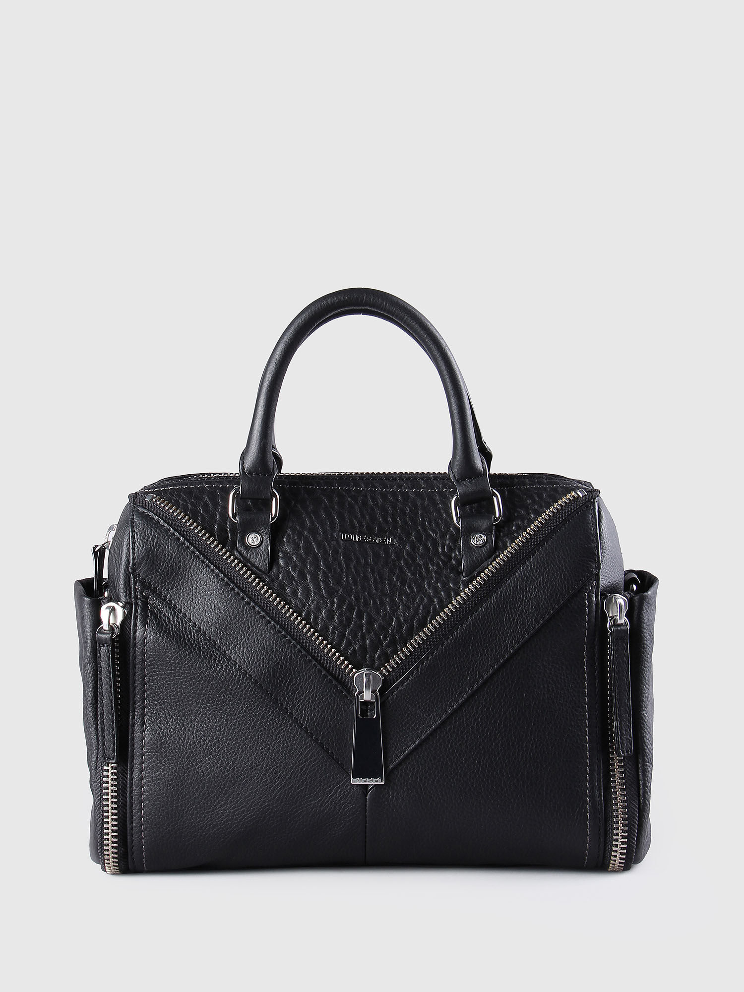 LE-TRASY Femme: Sac cartable en cuir avec détails zippés | Diesel