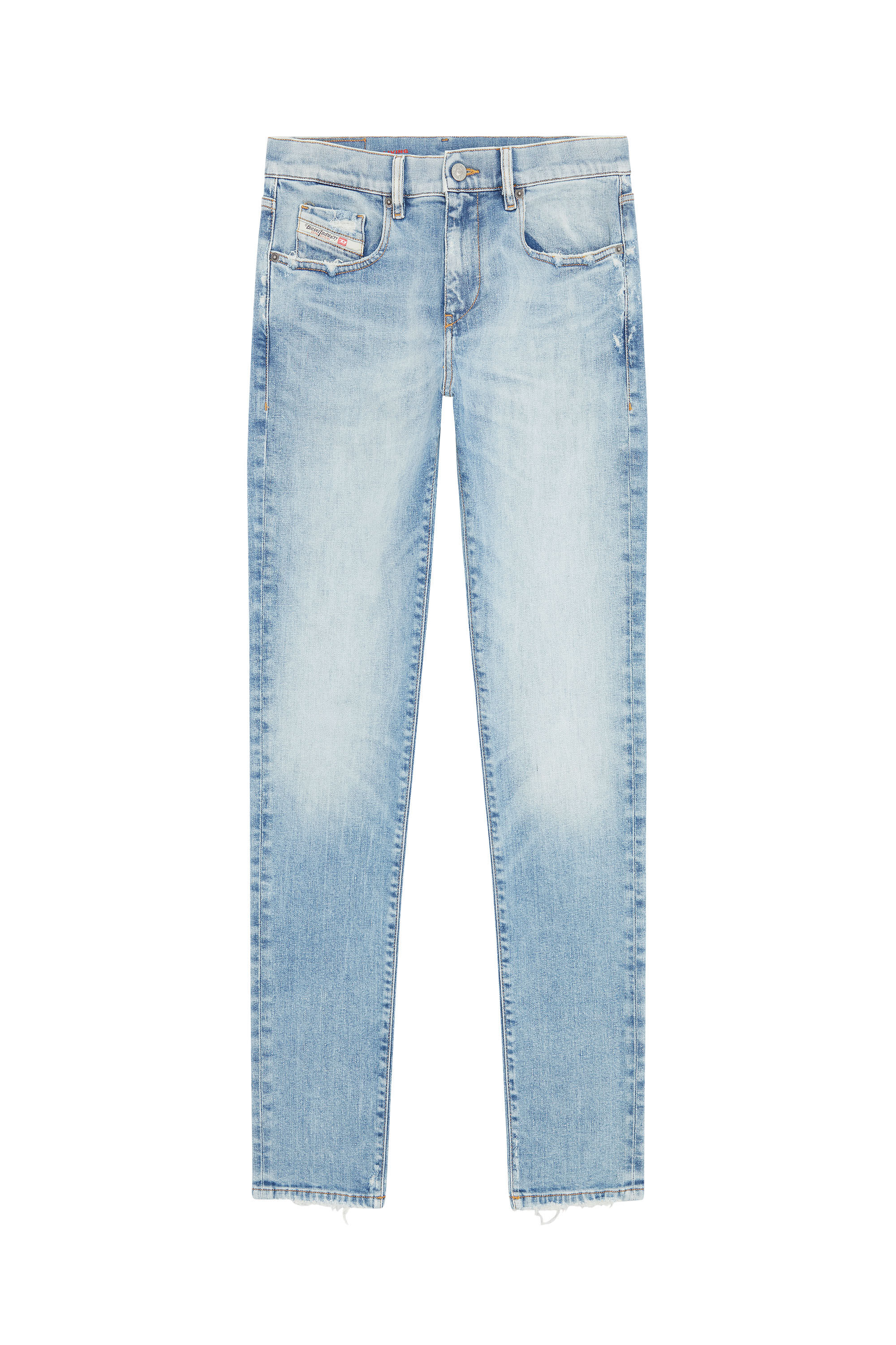Diesel - 2019 D-Strukt 09E67 Slim Jeans, Bleu Clair - Image 2