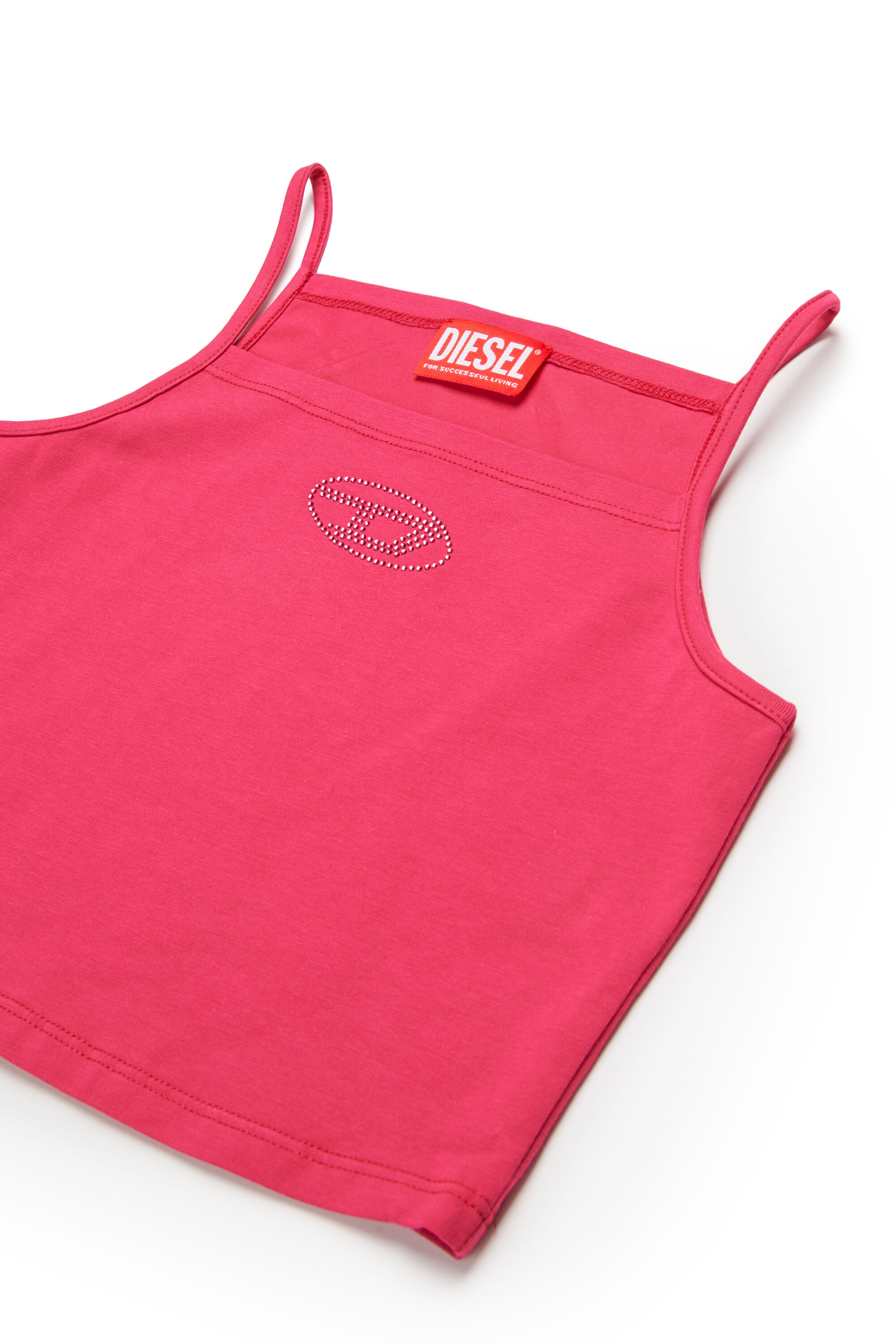 Diesel - TRIND, Caraco avec logo Oval D en cristal Femme in Rose - 3