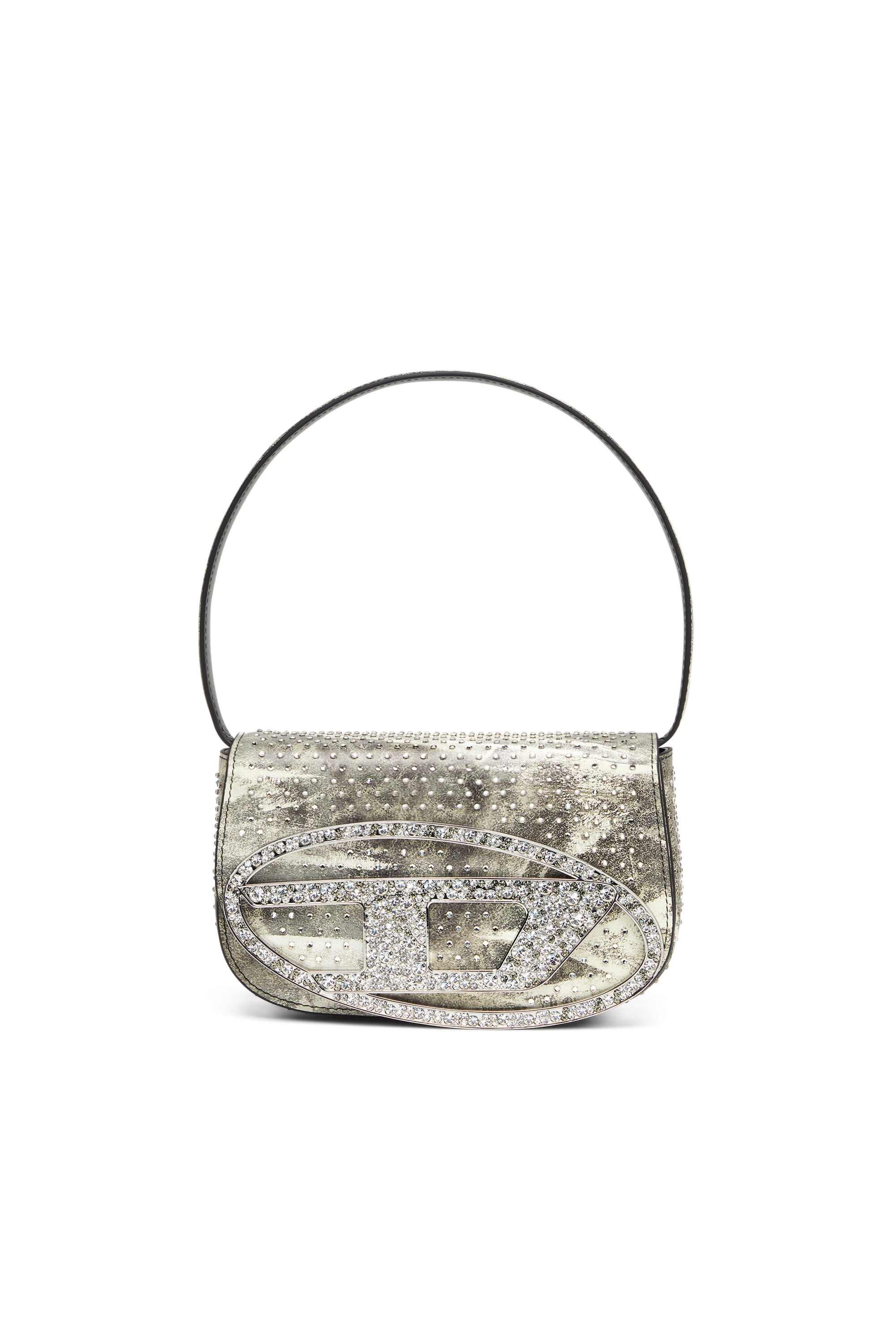 1DR Femme Sac paule en cuir orn de cristaux Diesel