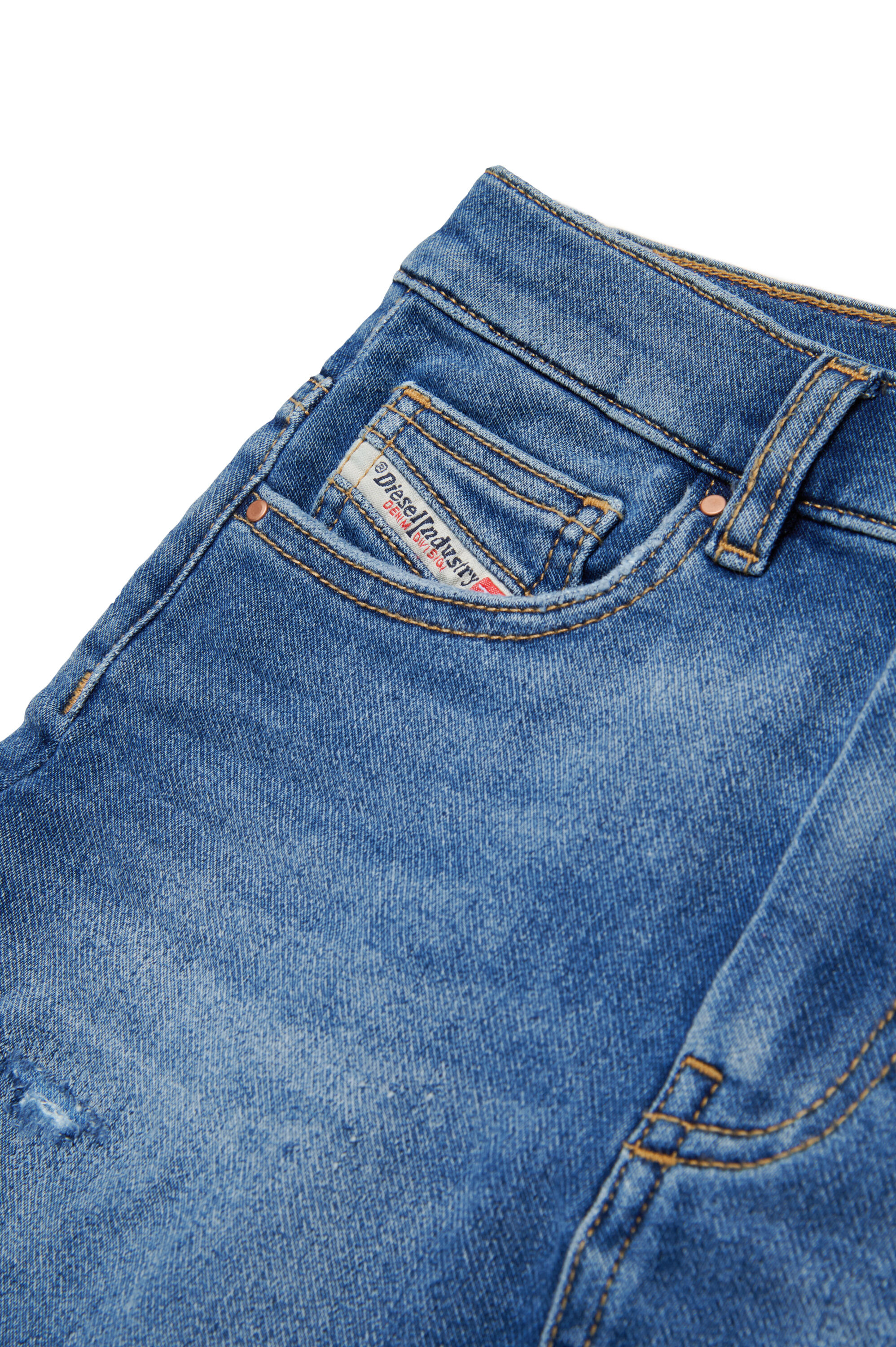 Diesel - GIANNA JJJ, Jupe courte en denim JoggJeans Femme in Bleu - 4