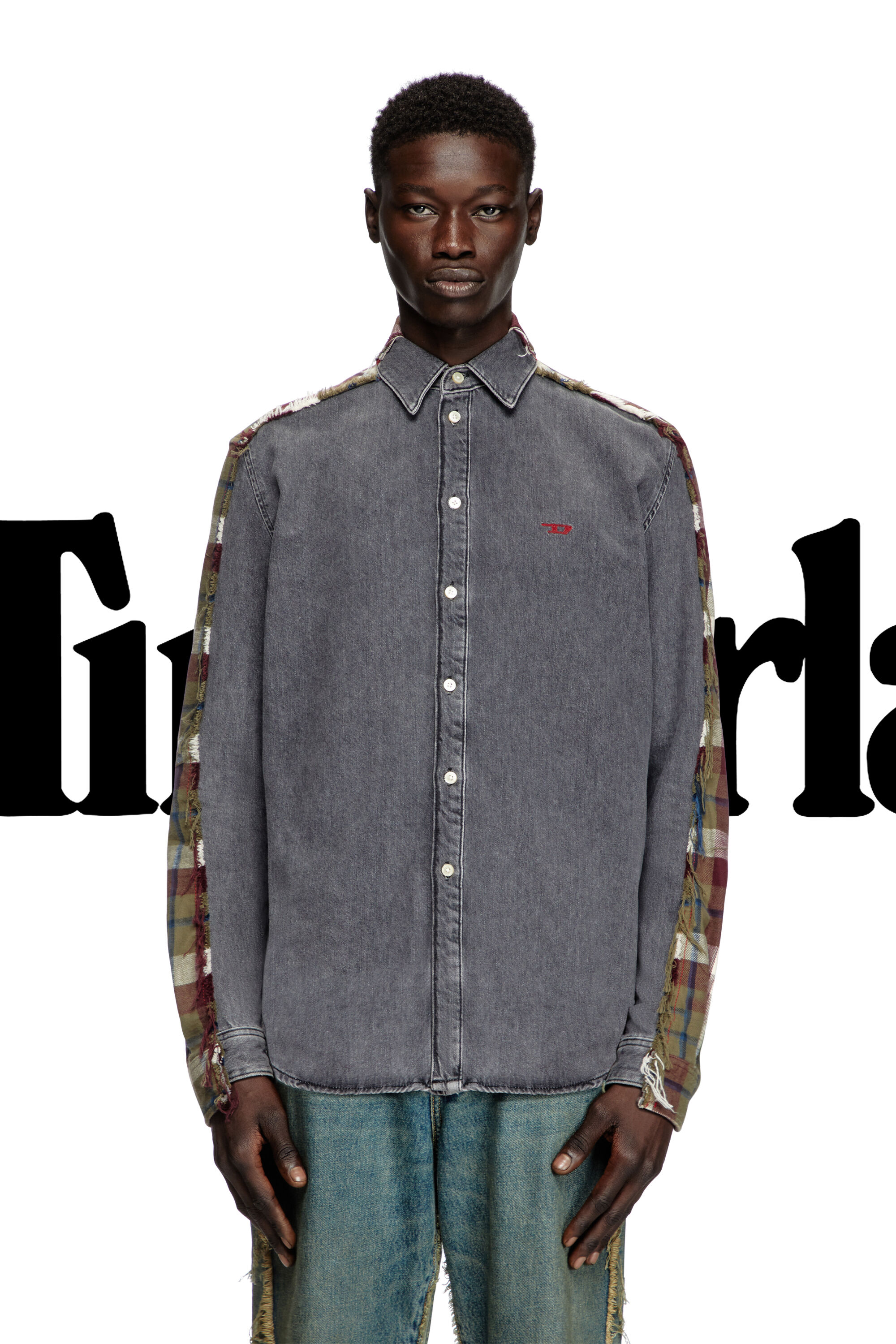 Diesel - Shirt Dieseloves 7A, Chemise en denim à carreaux Mixte in Polychrome - 3