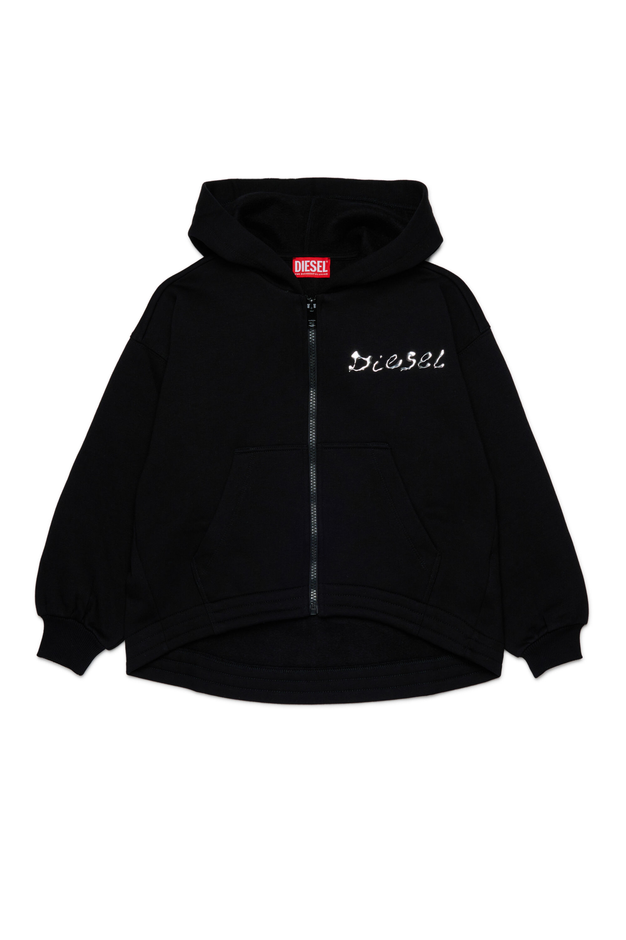 Diesel - STRISTANA, Sweat en coton avec zip Femme in Noir - 1