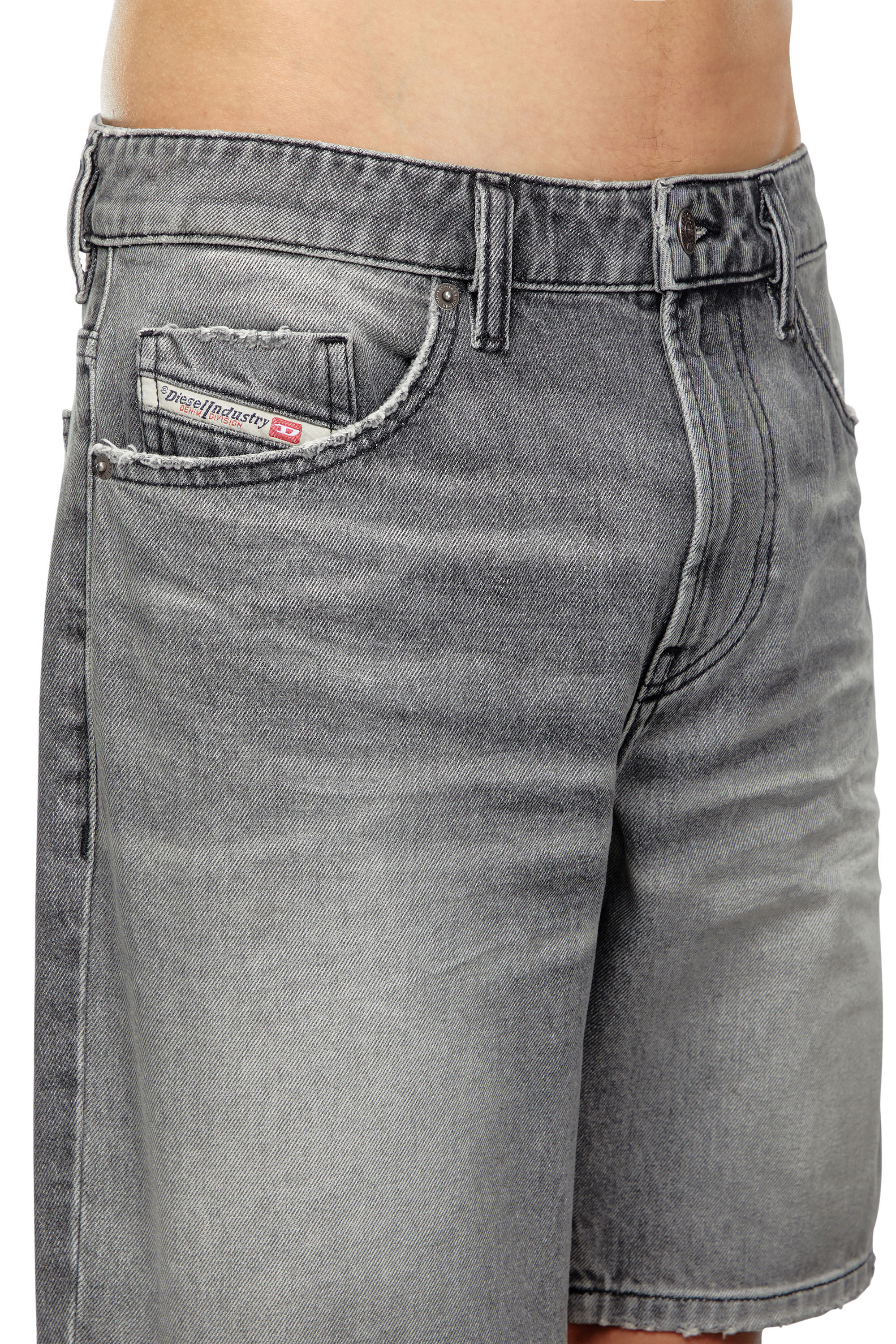 Short slim en denim Homme Gris Diesel