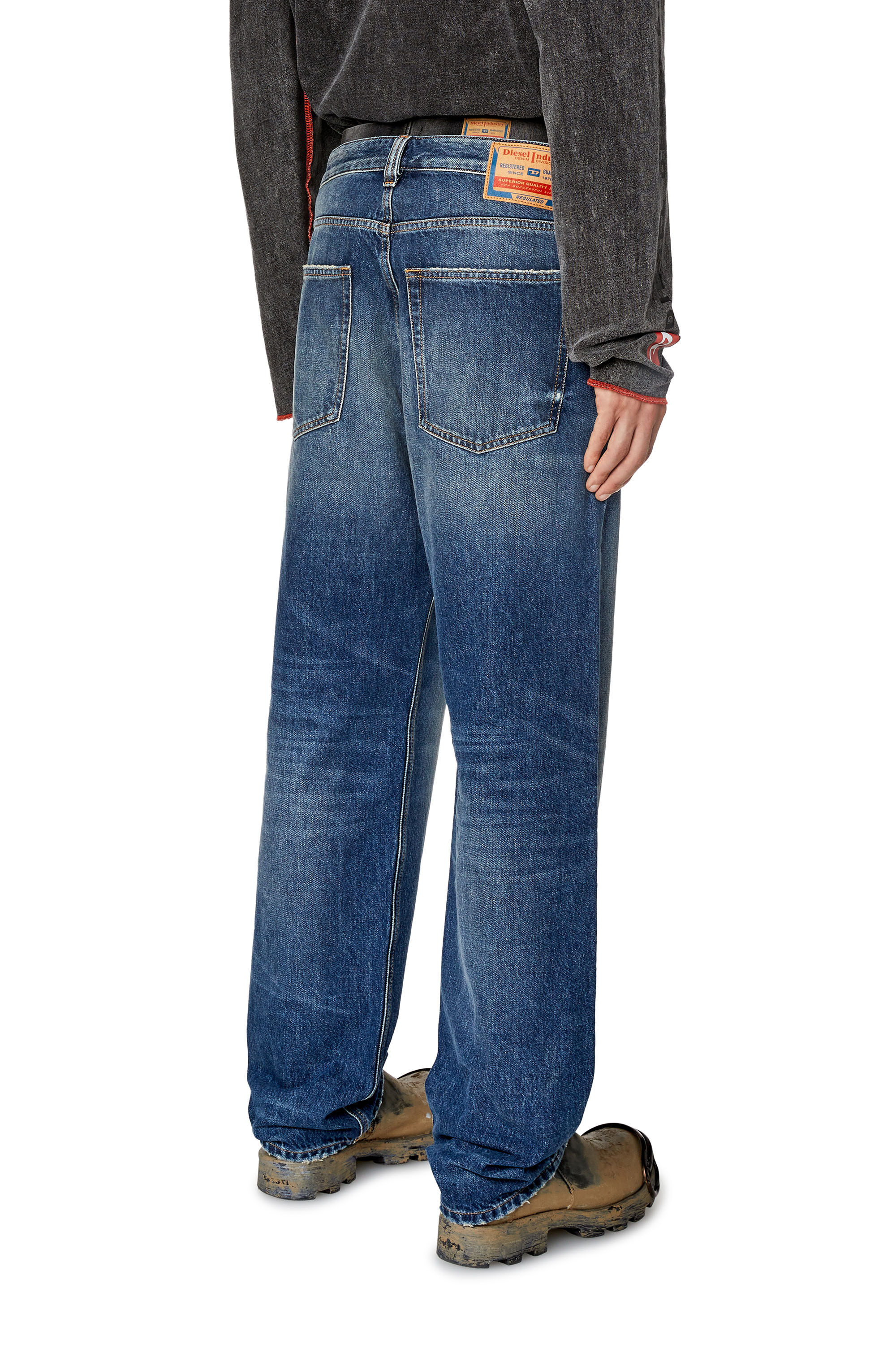 Diesel - Straight Jeans 2010 D-Macs 09H02, Bleu moyen - Image 4