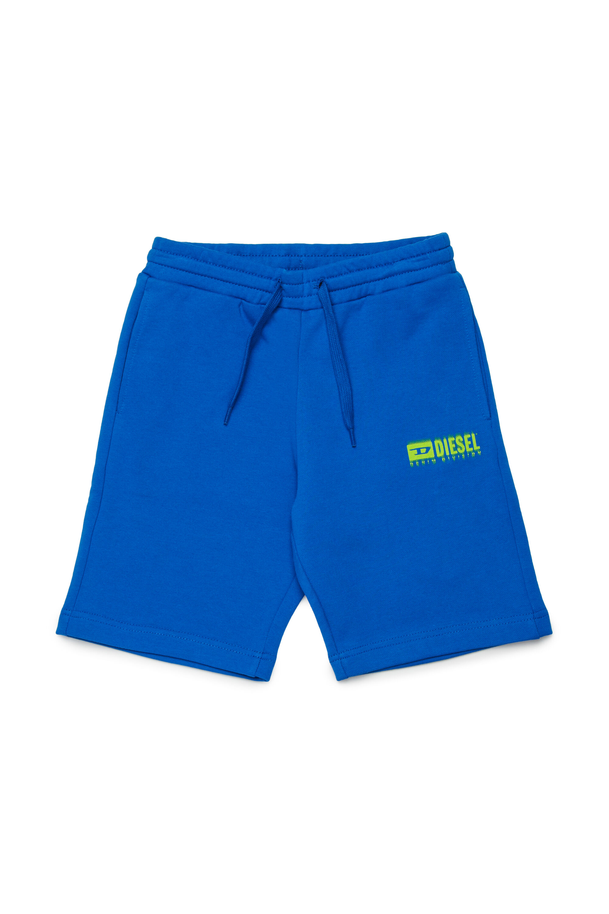 Diesel - PBASESHORT, Short de survêtement avec logo dégradé Homme in Bleu - 1