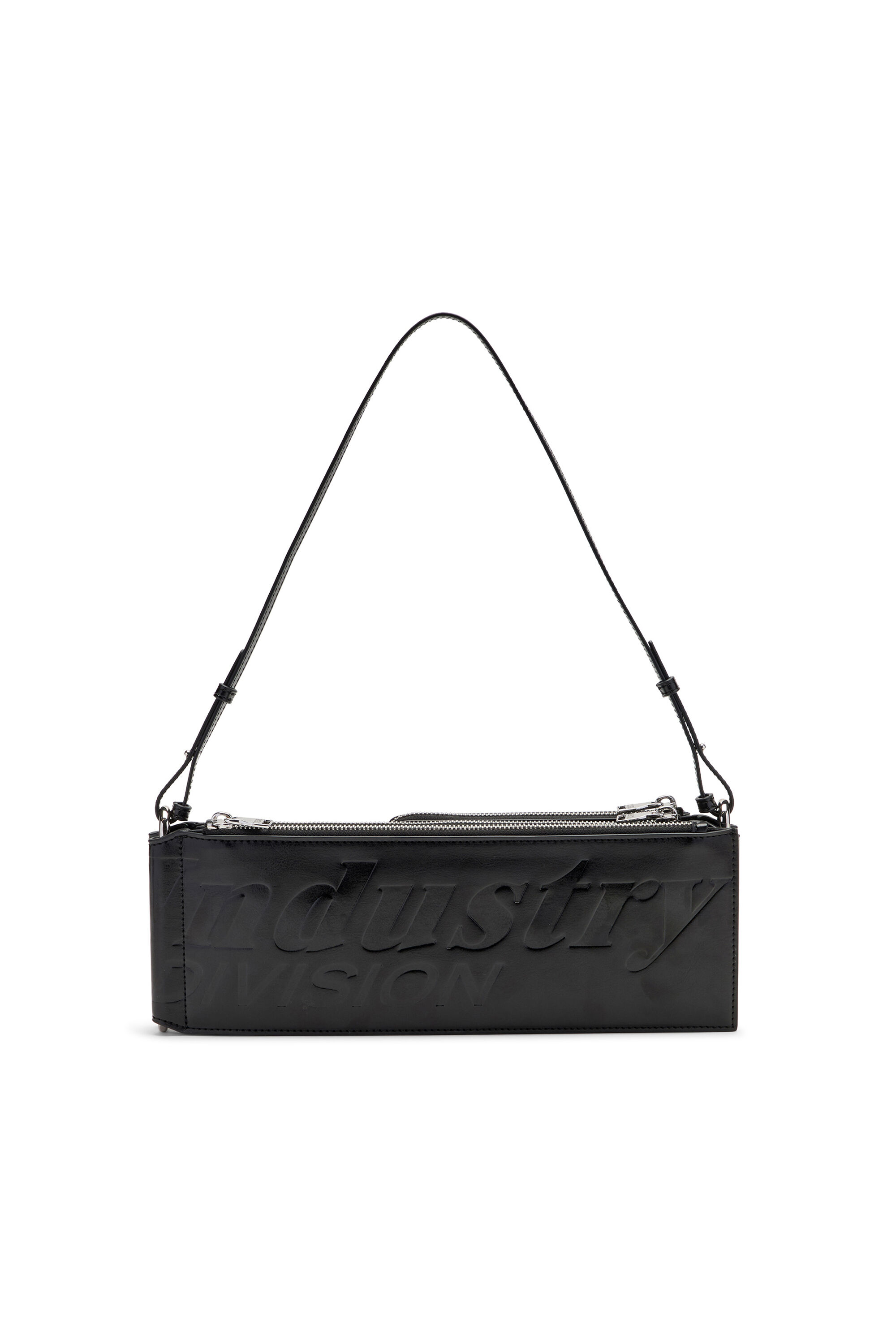 Diesel - FLAG-D SHOULDER BAG X, Flag-D-Sac bandouli&egrave;re modulaire avec logo emboss&eacute; Mixte in Noir - 2