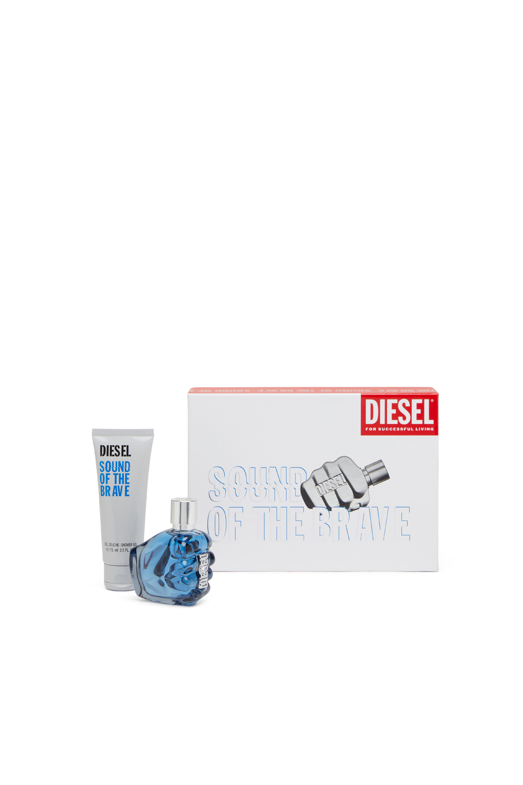 Diesel - SOUND OF THE BRAVE 50 ML GIFT SET, Man's SOUND OF THE BRAVE 50 ML Gift Set in White - 1