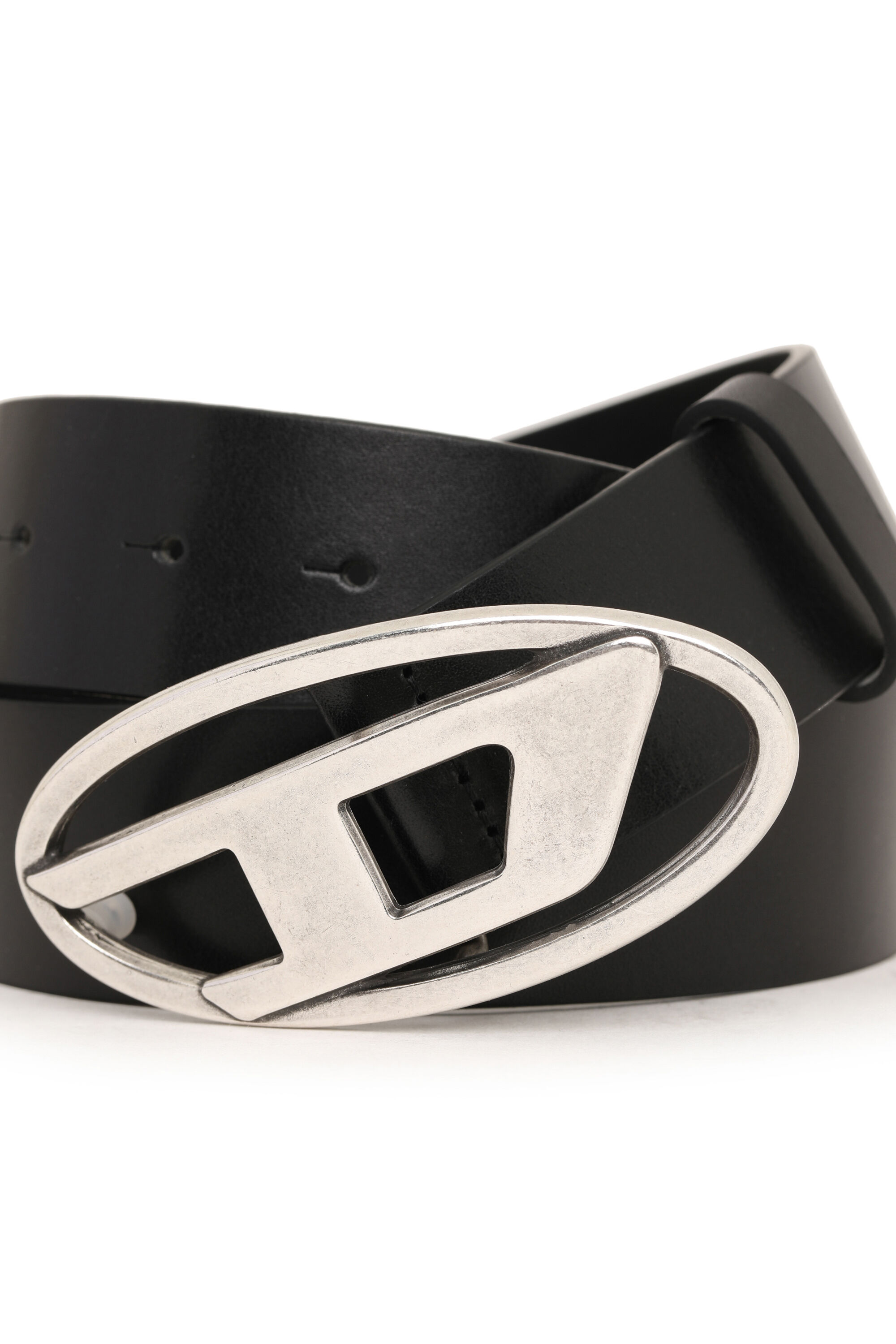 B 1DR ceinture a boucle en D argentee pour femmes Diesel