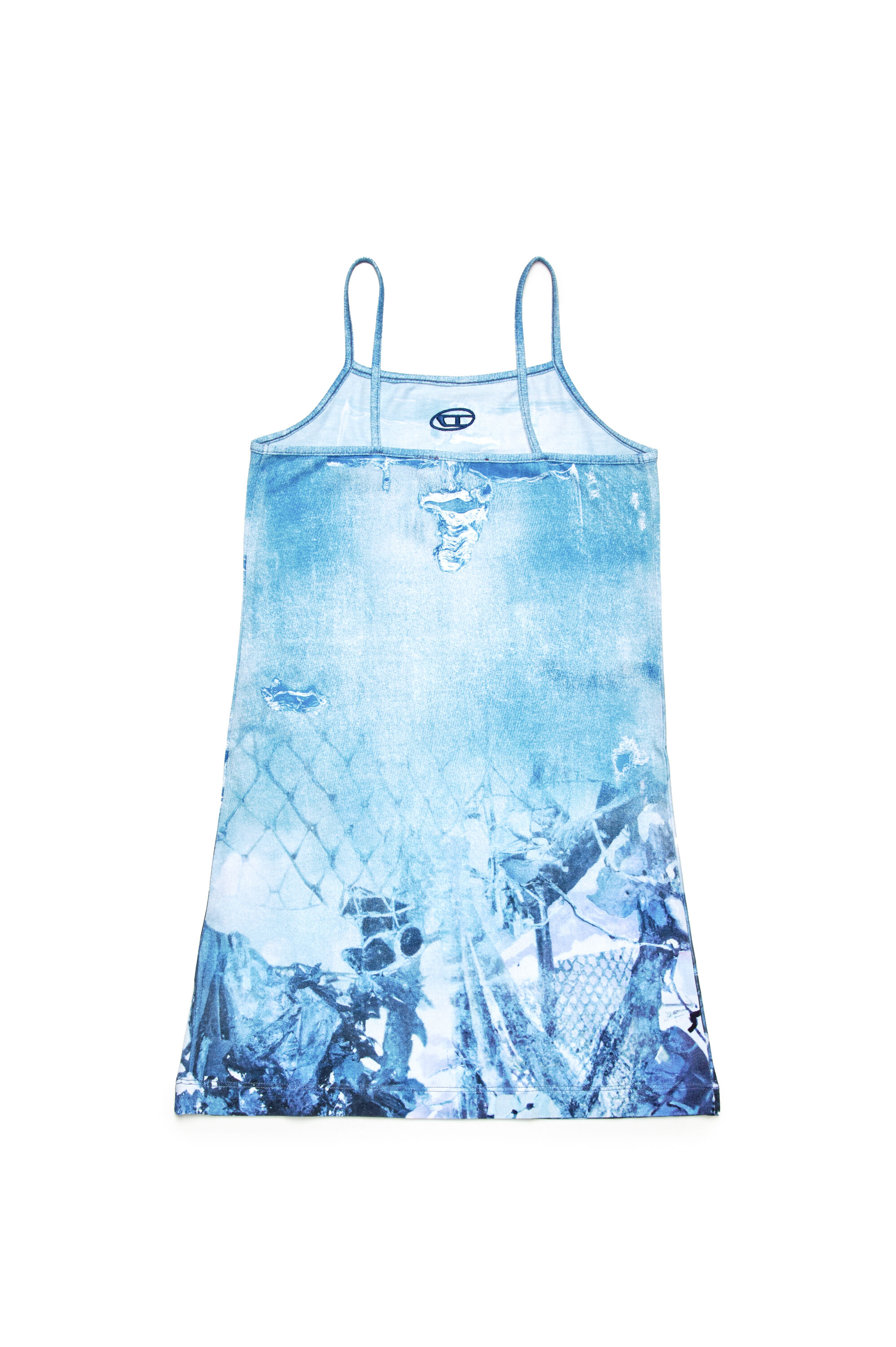 Diesel - DHOPPYN, Robe courte avec imprimé Camouflower Femme in Bleu - 2