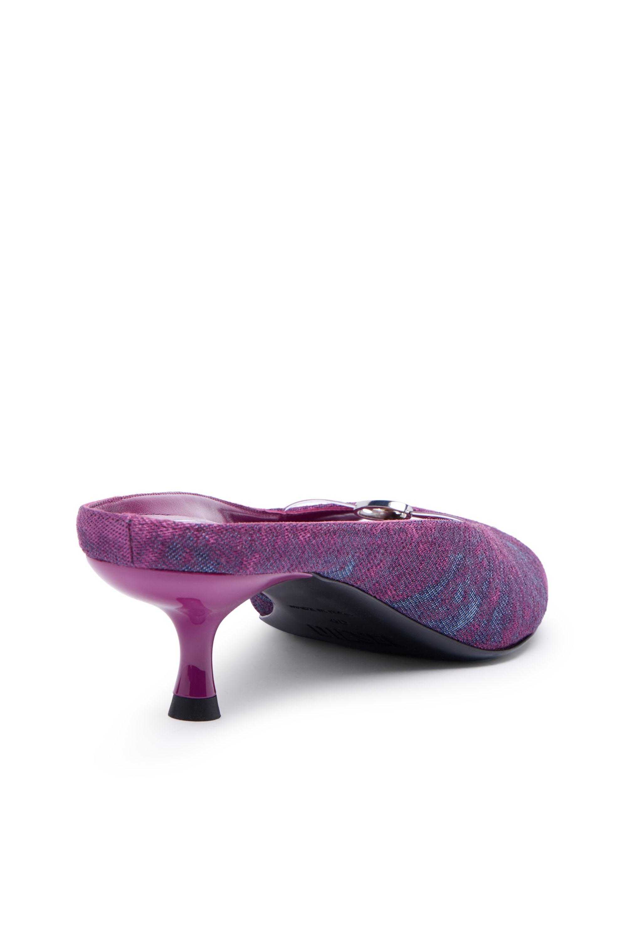 Diesel - D-DIAM'S-SA-40, D-Diam&rsquo;s-Mule en denim Low avec Oval D flottant Femme in Violet - 4