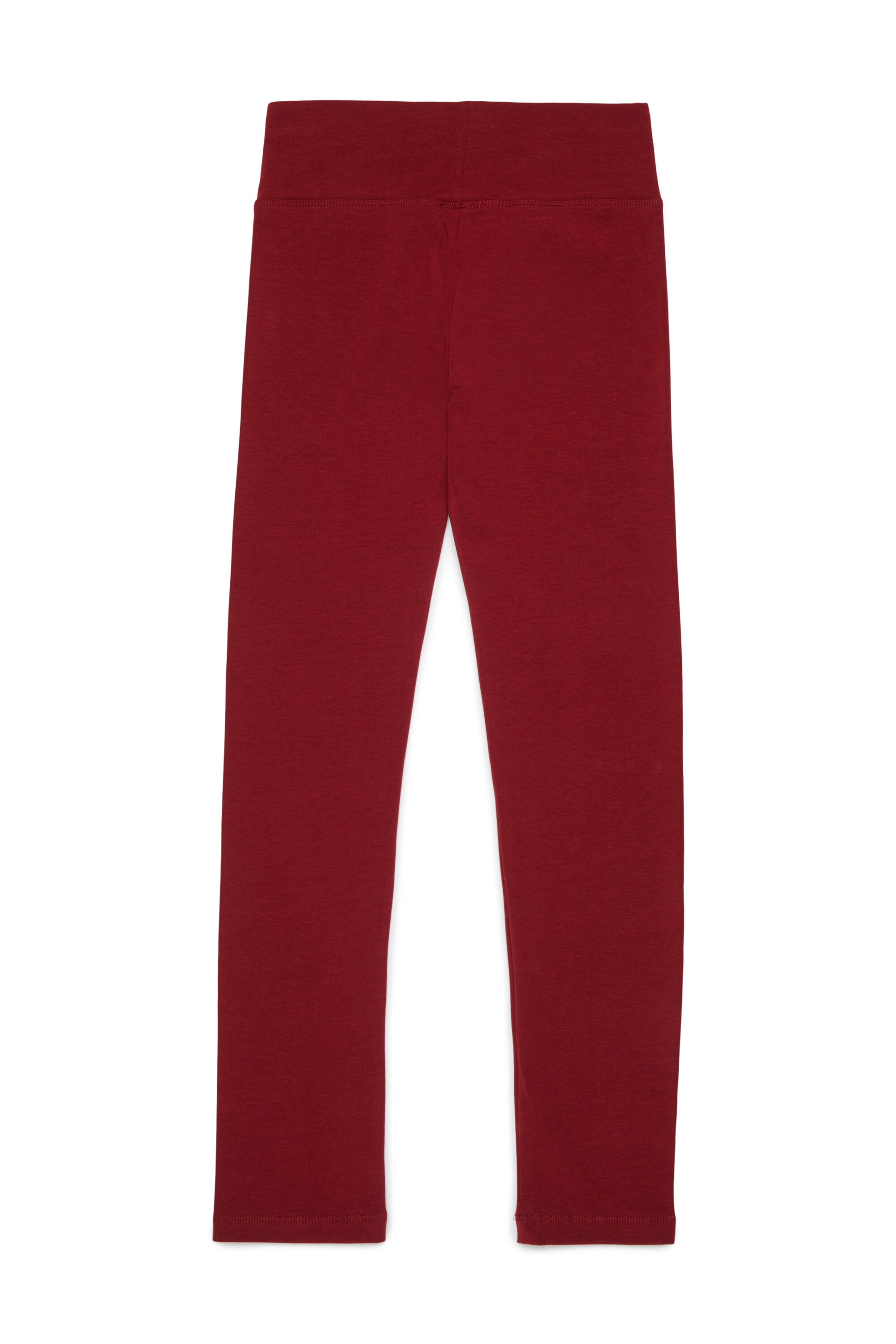 Diesel - PCEFY, Leggings en coton avec logo d&eacute;coup&eacute; Femme in Rouge - 2