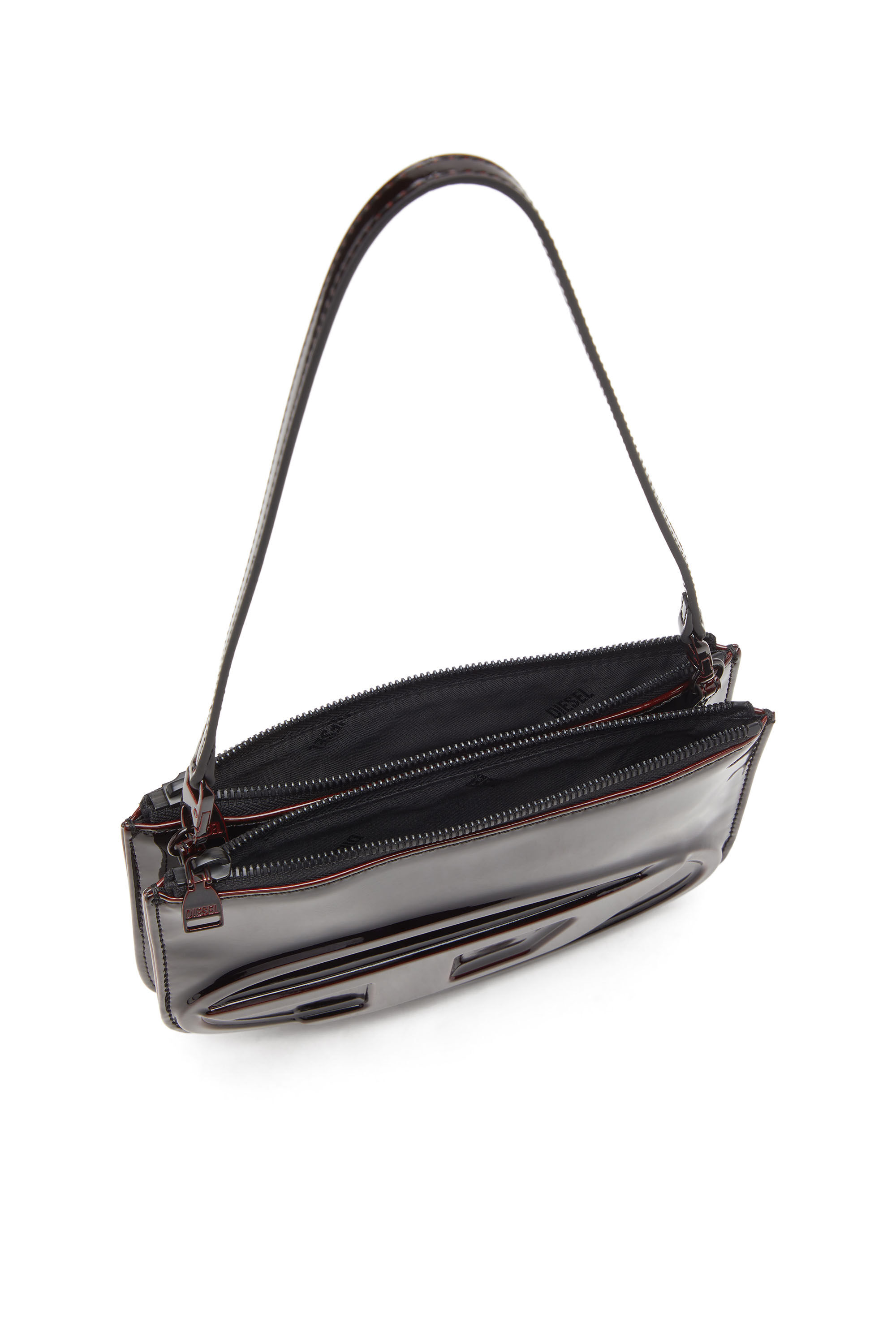 Diesel - 1DR TWIN, 1DR Twin-Sac à bandoulière à double pochette en PU liquide Femme in Rouge - 5