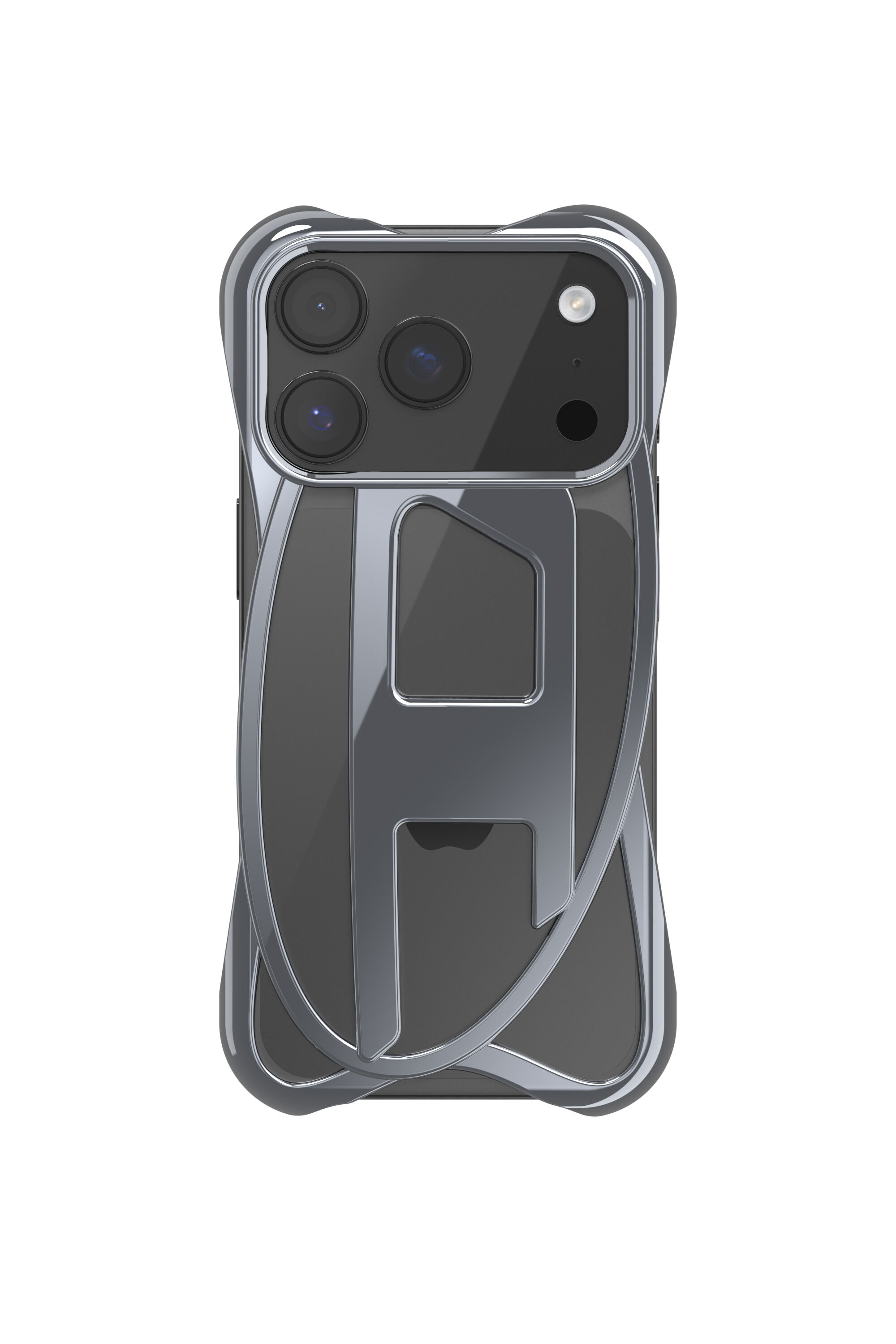 Diesel - 60445  D FRAME CASE, Étui brillant Caged D pour iPhone 17 Pro Mixte in Gris - 2