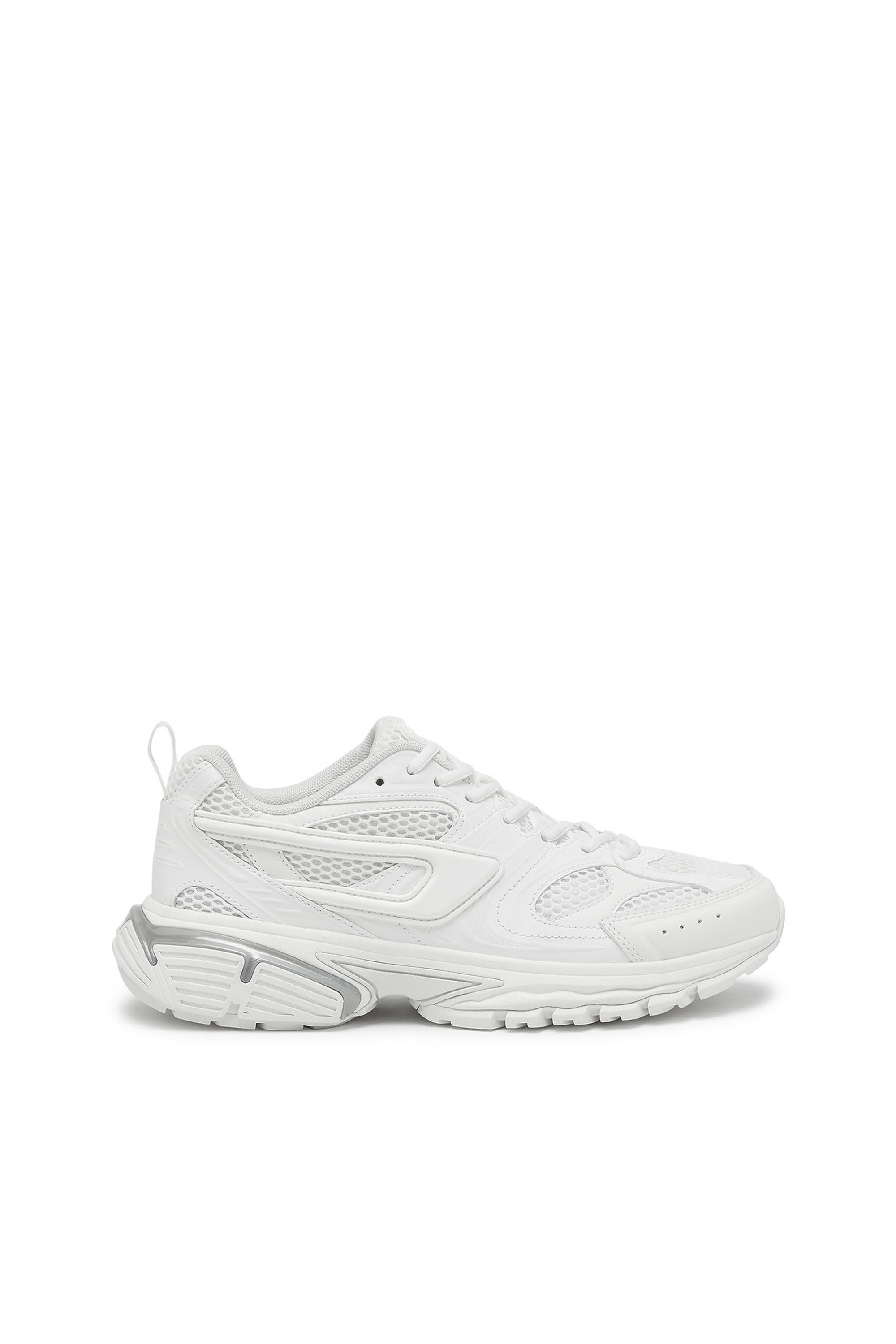 S Serendipity Sneakers monochromes en mesh et PU Femme Blanc Diesel