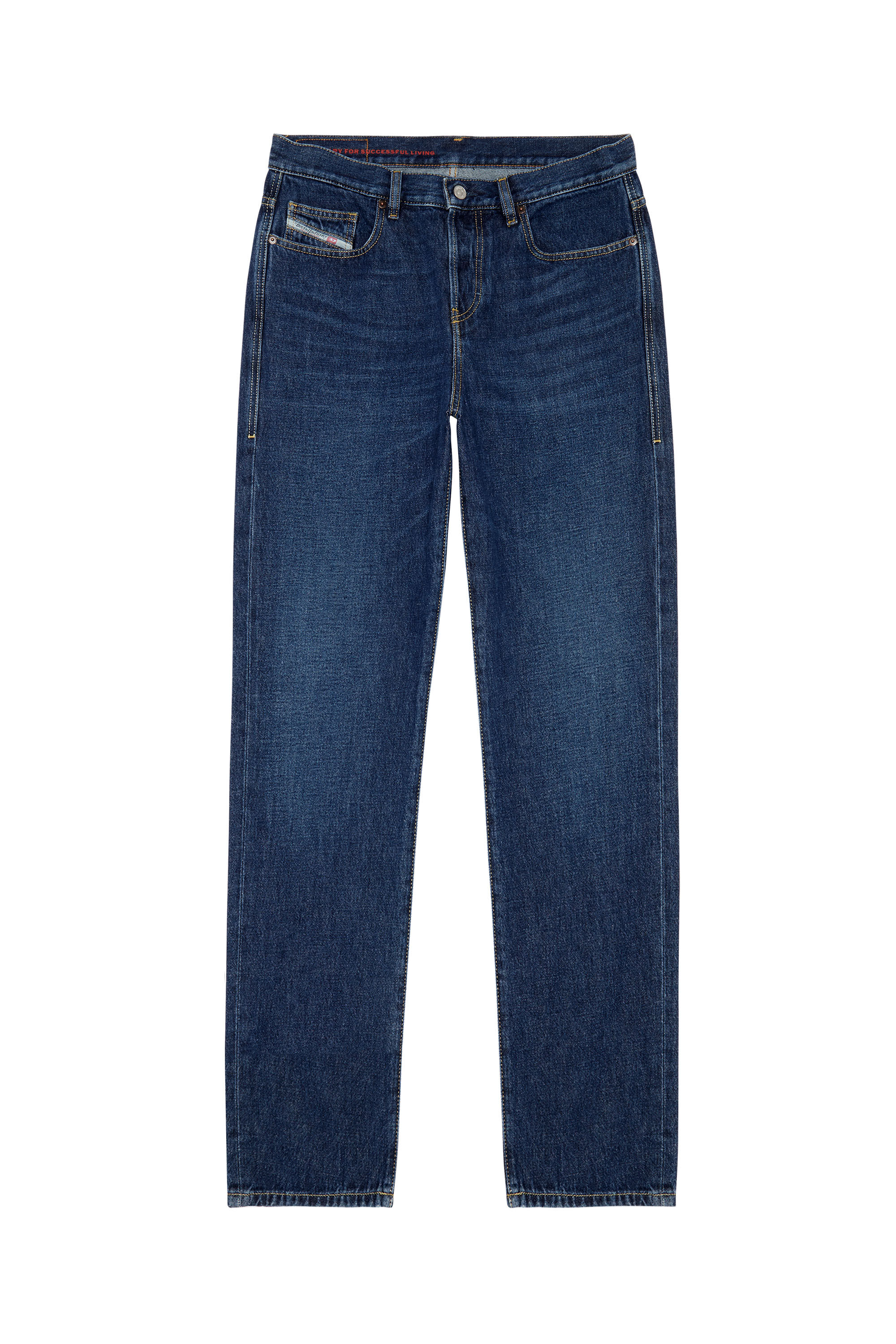 Diesel - Straight Jeans 2020 D-Viker 09C03, Bleu Foncé - Image 2