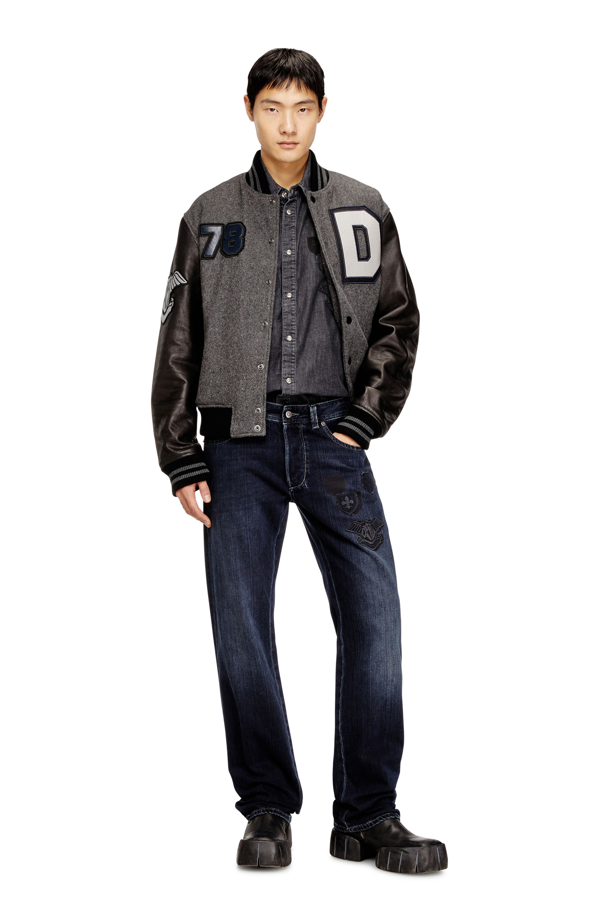 Diesel - Regular Jeans 1985 Larkee 09Q19 Homme, Bleu Foncé - Image 1