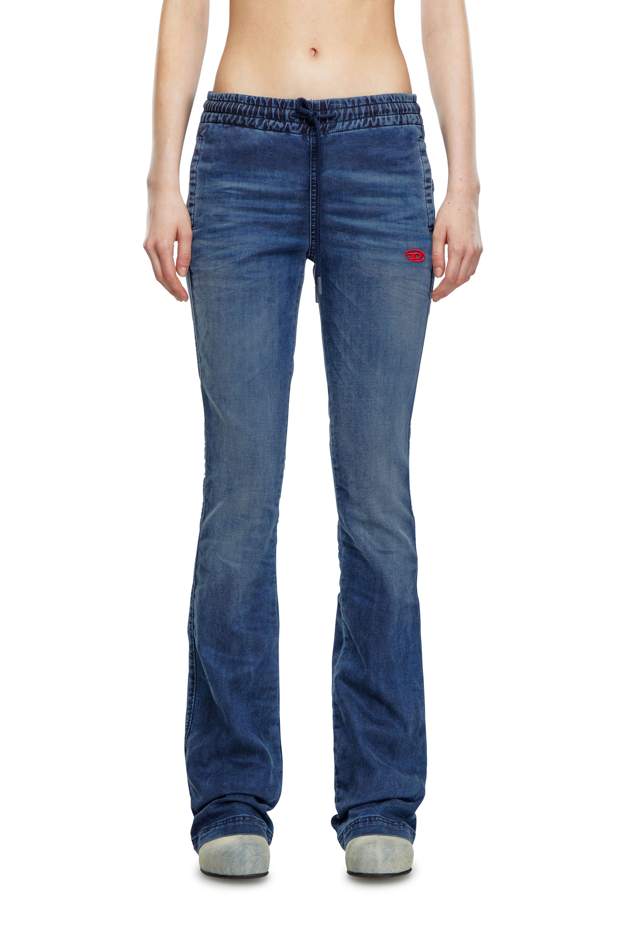 Diesel - Femme Bootcut and Flare 2069 D-Ebbey Joggjeans® 068LX, Bleu Foncé - Image 3