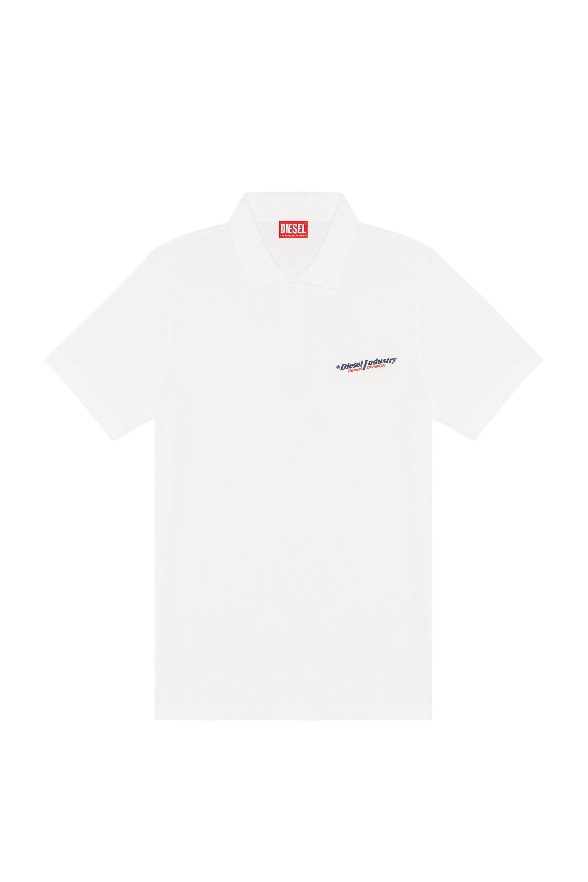 Diesel - T-SMITH-IND, Chemise polo avec imprimé Diesel Industry Homme in Blanc - 2