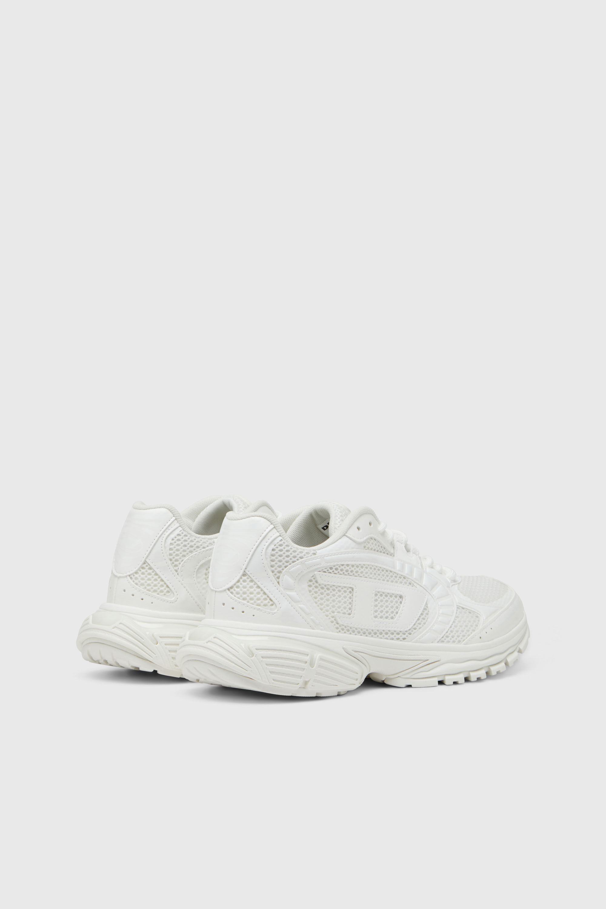 Diesel - S-PRO-V-DENSE LOW, S-Pro-V-Dense-Sneakers en mesh avec logo Oval D Homme in Blanc - 3