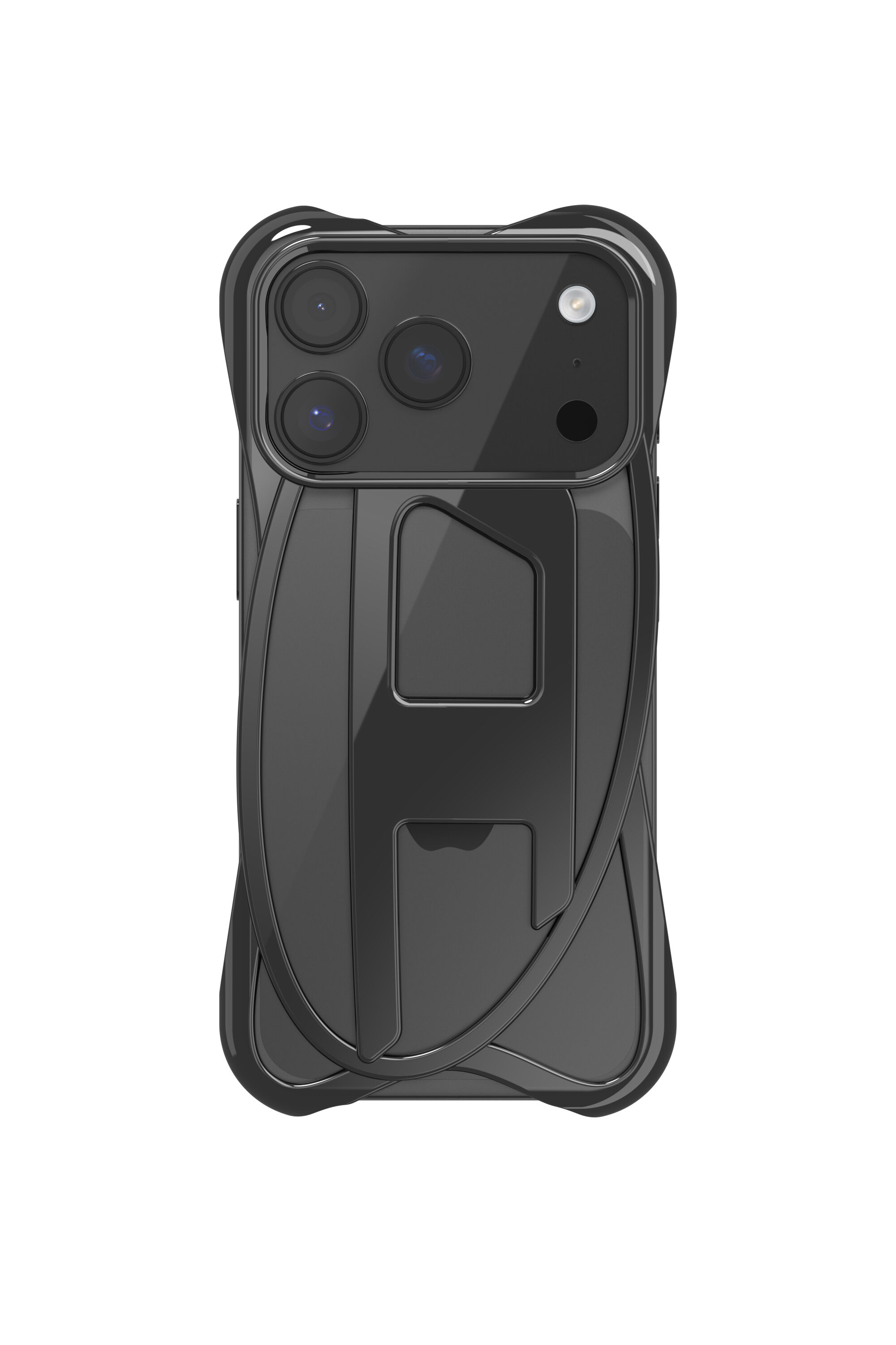 Diesel - 60448  D FRAME CASE, Étui brillant Caged D pour iPhone 17 Pro Mixte in Noir - 2