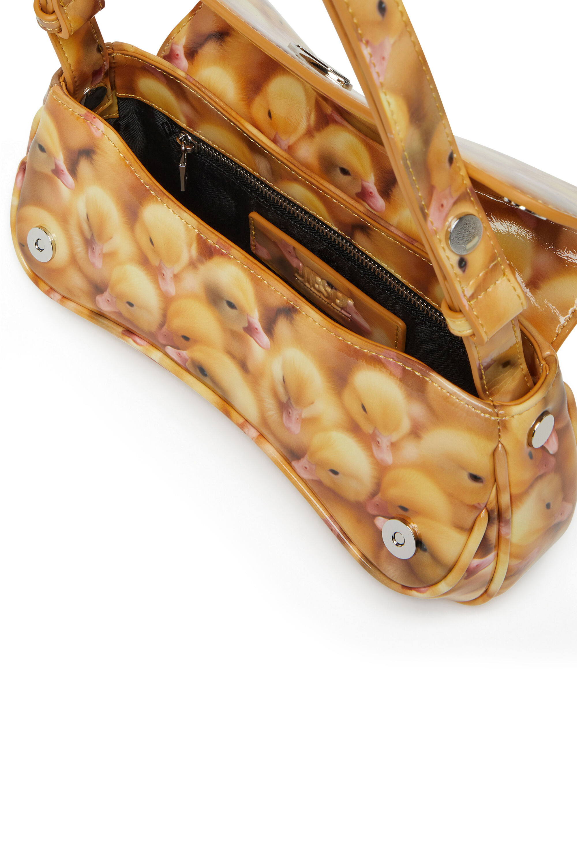 Diesel - PLAY CLUTCH, Play-Pochette brillante avec imprimé Femme in Jaune - 2