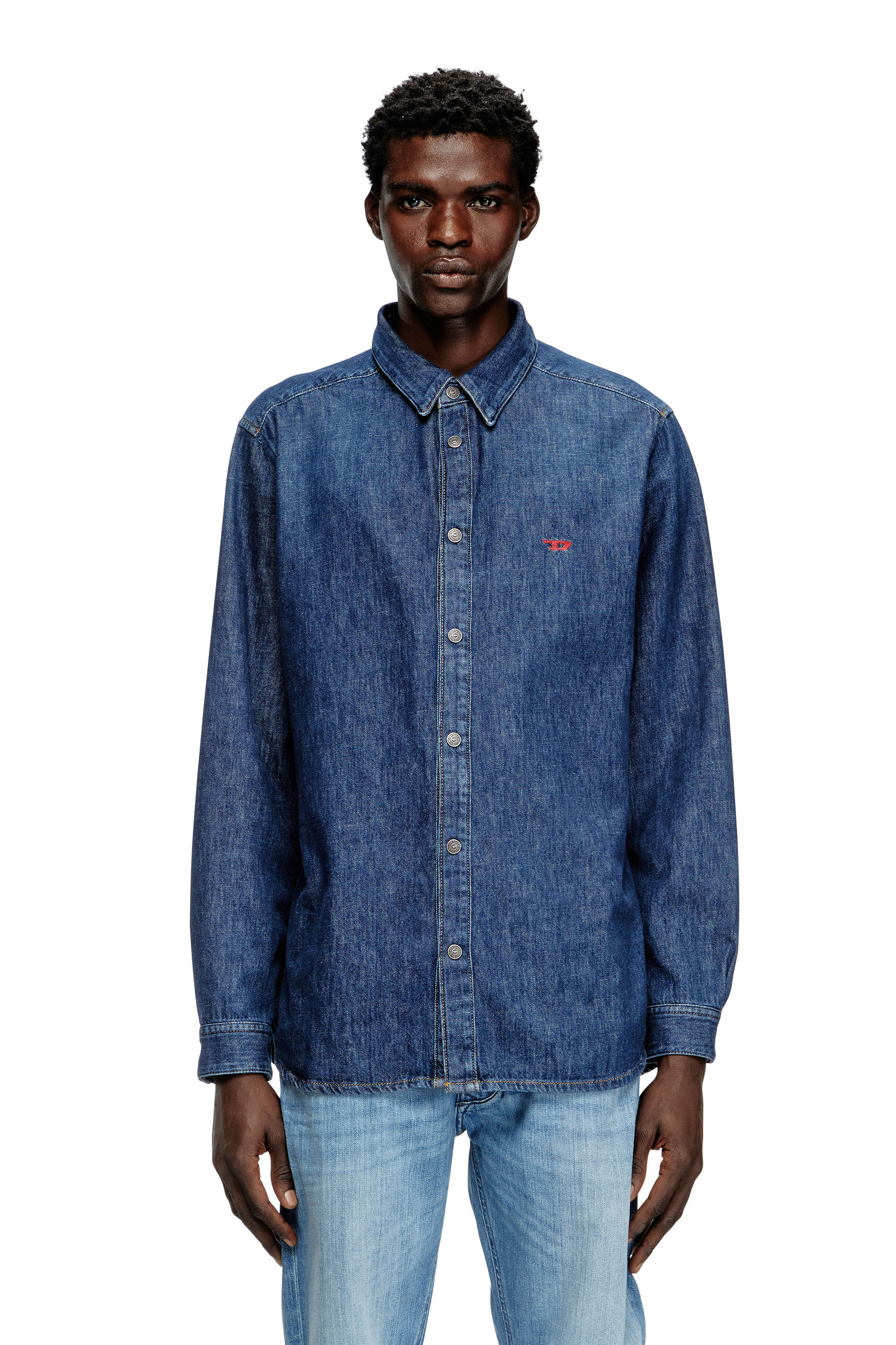 Diesel - D-SIMPLY, Chemise en denim Homme in Bleu - 3