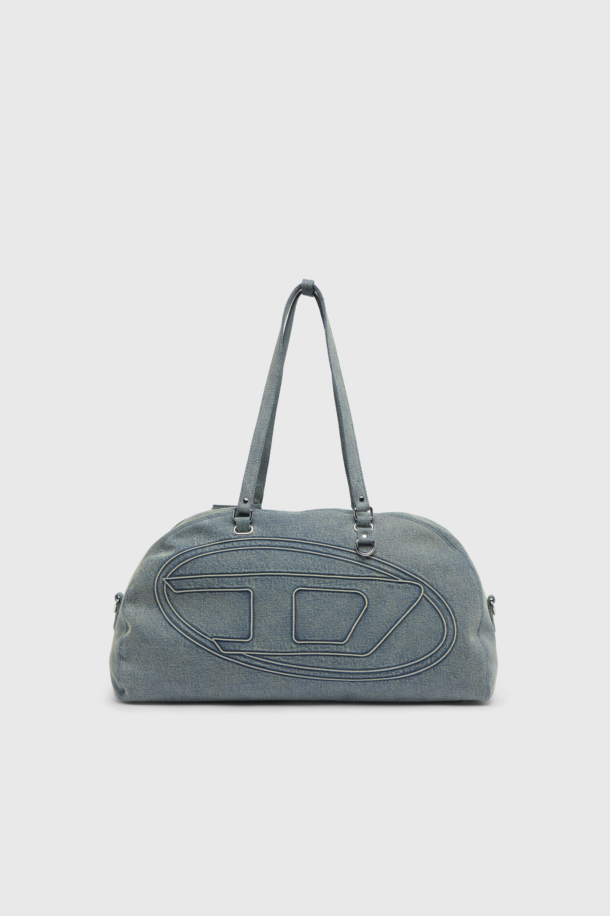 Diesel - 1DR DOME SOFT DUFFLE XL, 1DR Dome-Sac polochon en denim avec logo Oval D Mixte in Bleu - 2